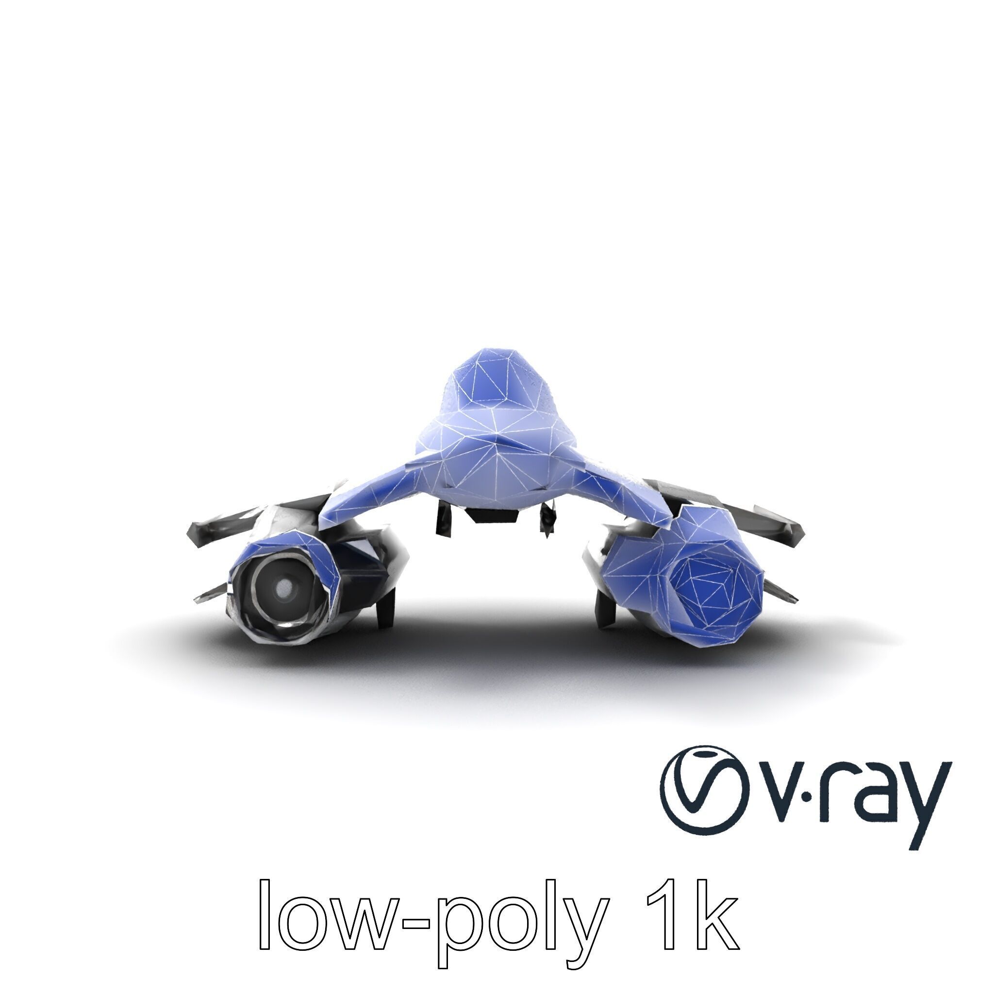 NovaStrike Hypersonic Jet model pack Low-poly 3D model_22