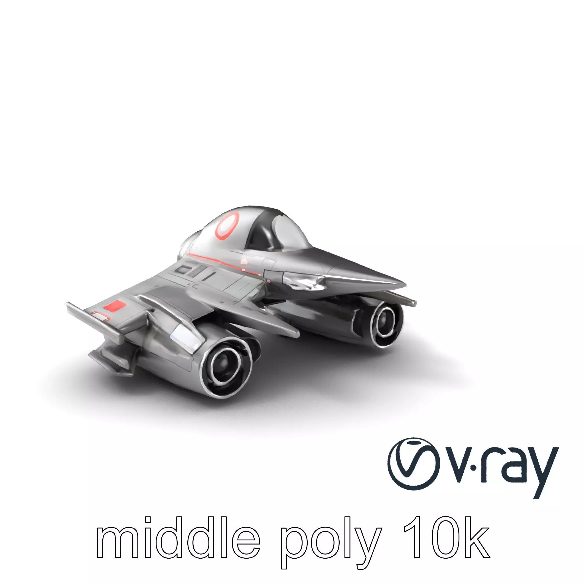 NovaStrike Hypersonic Jet model pack Low-poly 3D model_0