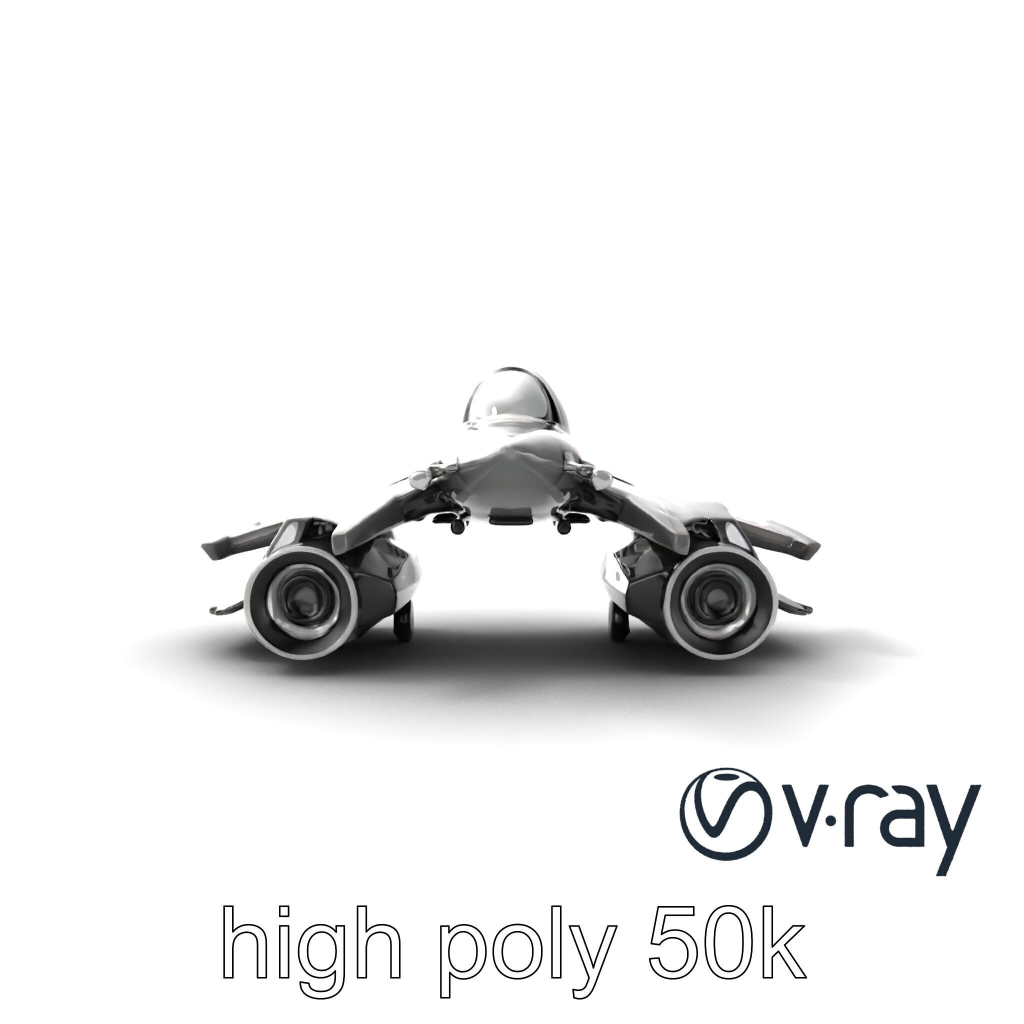 NovaStrike Hypersonic Jet model pack Low-poly 3D model_17