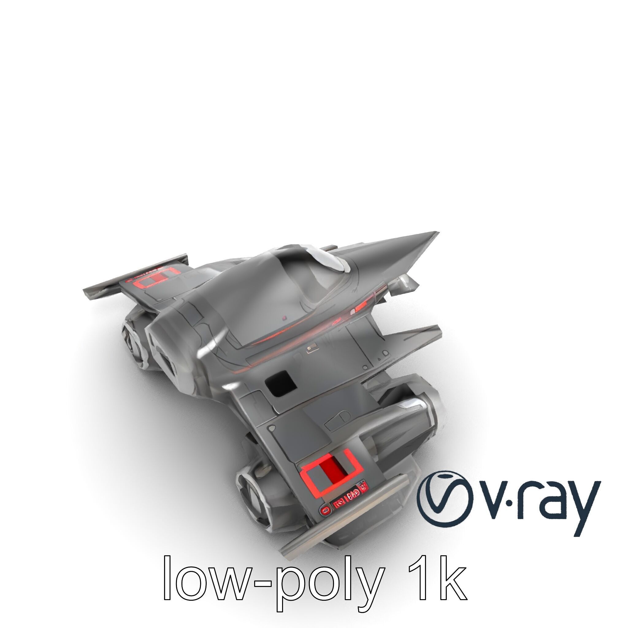 NovaStrike Hypersonic Jet model pack Low-poly 3D model_9