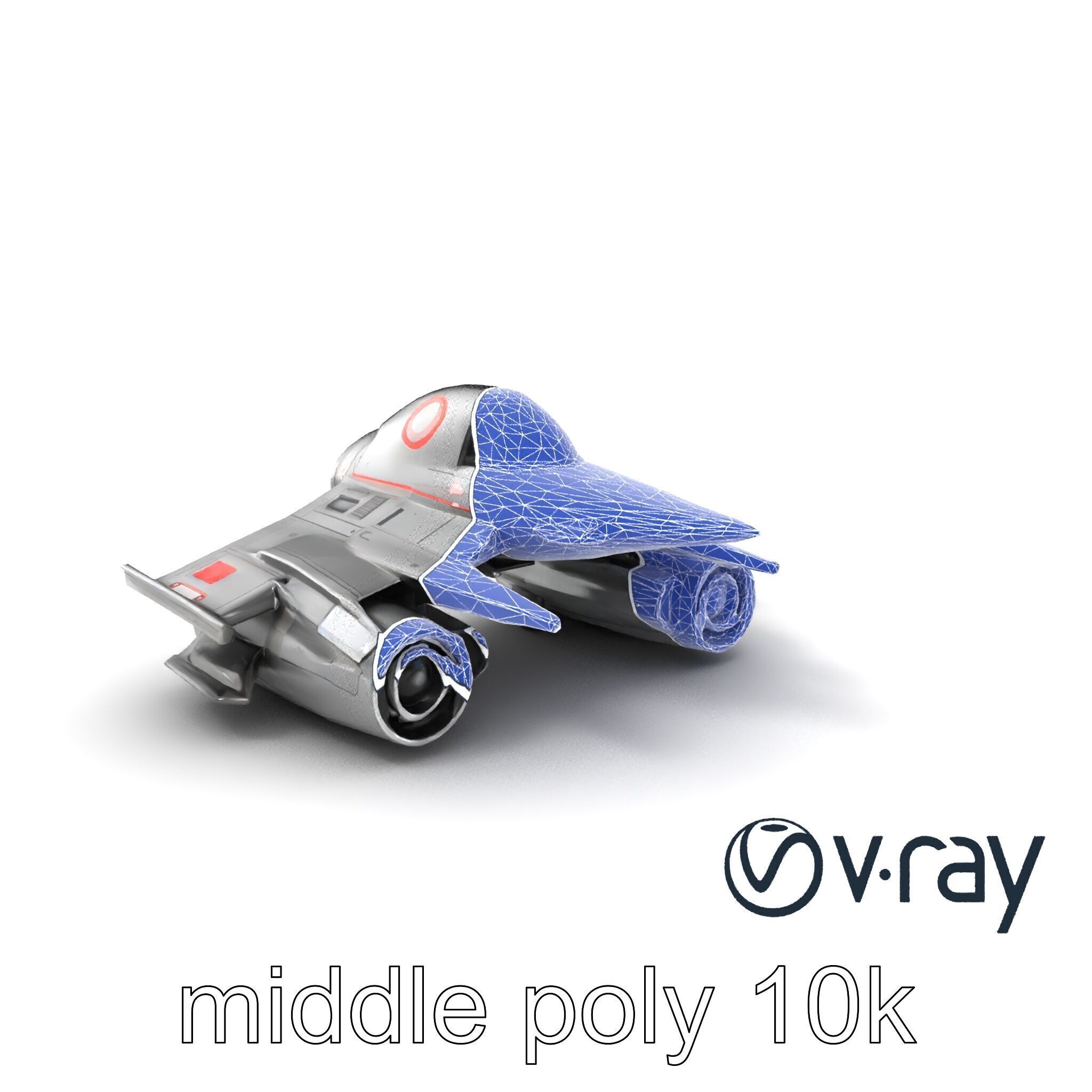 NovaStrike Hypersonic Jet model pack Low-poly 3D model_5