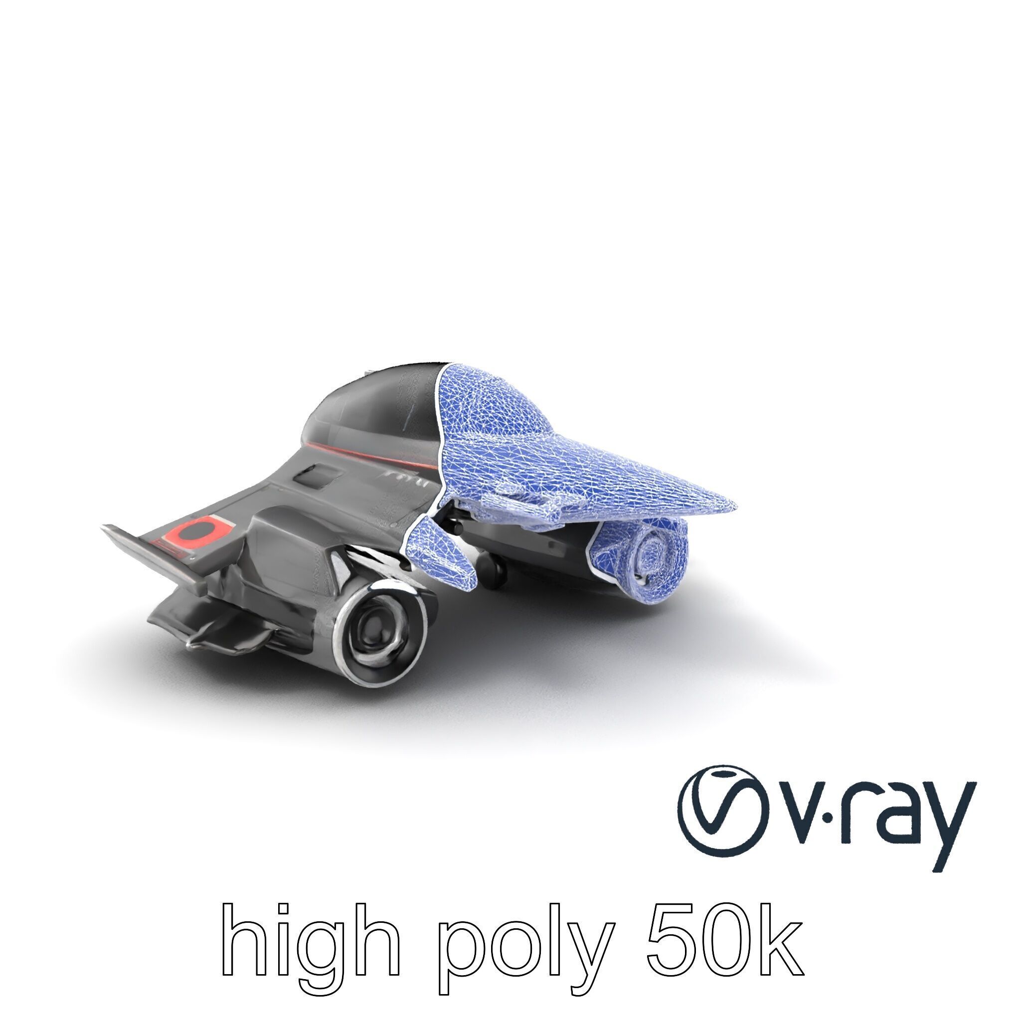 NovaStrike Hypersonic Jet model pack Low-poly 3D model_10