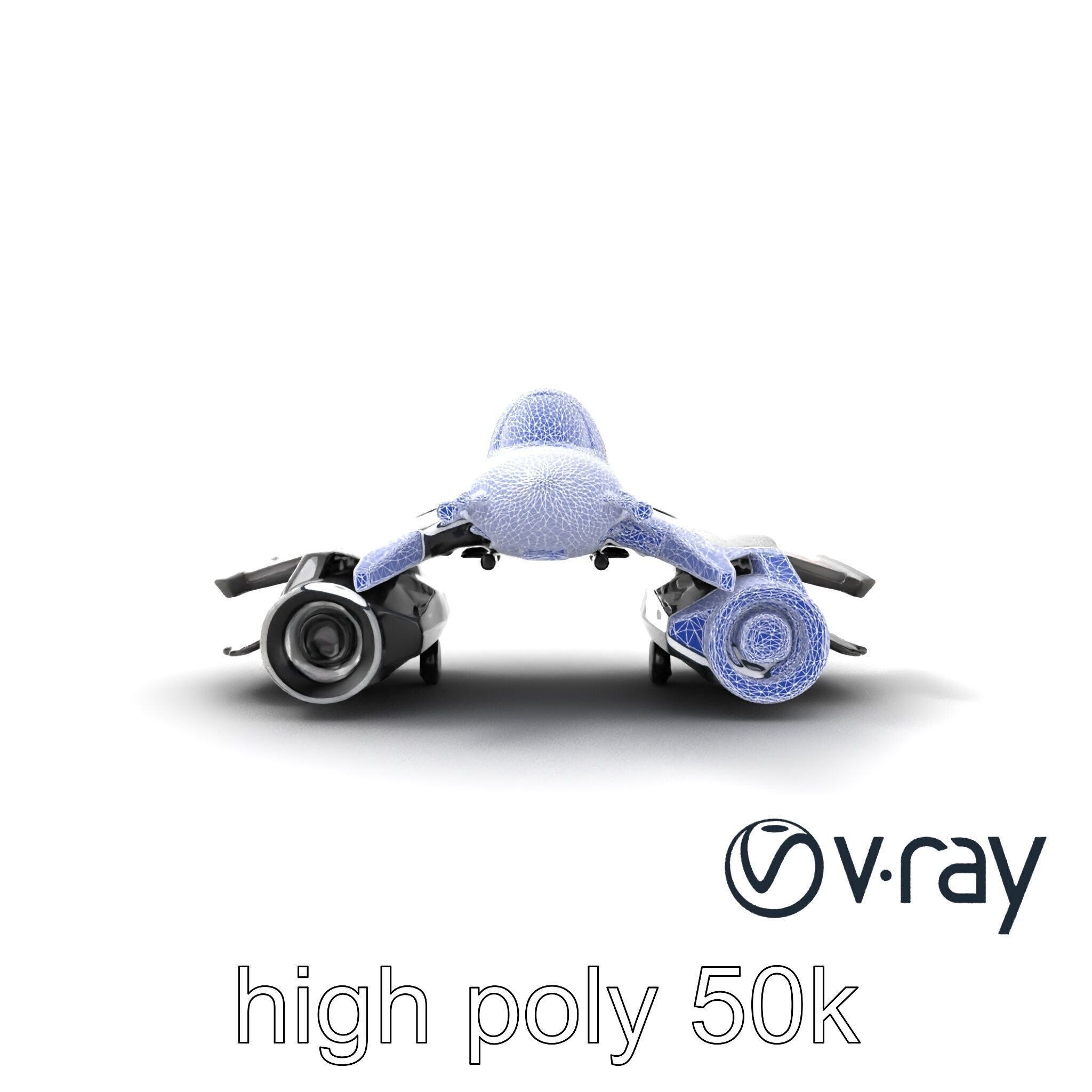 NovaStrike Hypersonic Jet model pack Low-poly 3D model_26