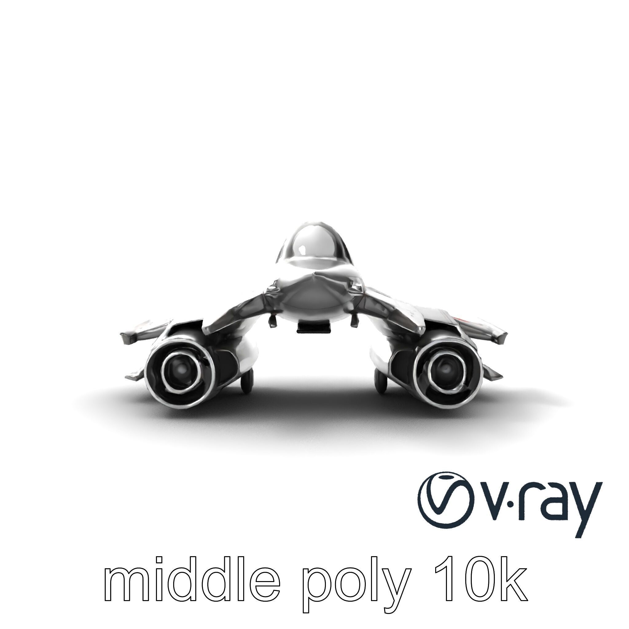 NovaStrike Hypersonic Jet model pack Low-poly 3D model_27