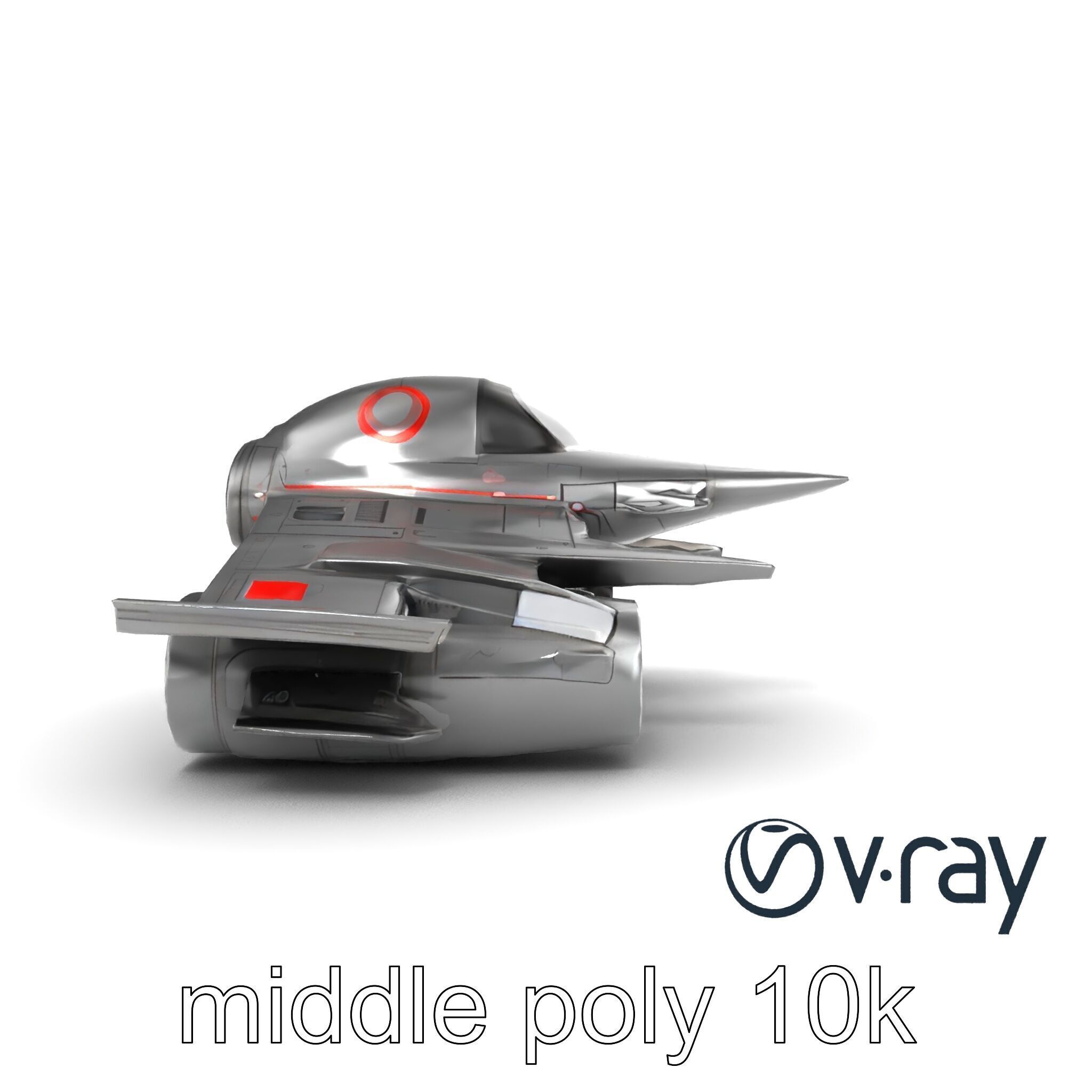 NovaStrike Hypersonic Jet model pack Low-poly 3D model_18