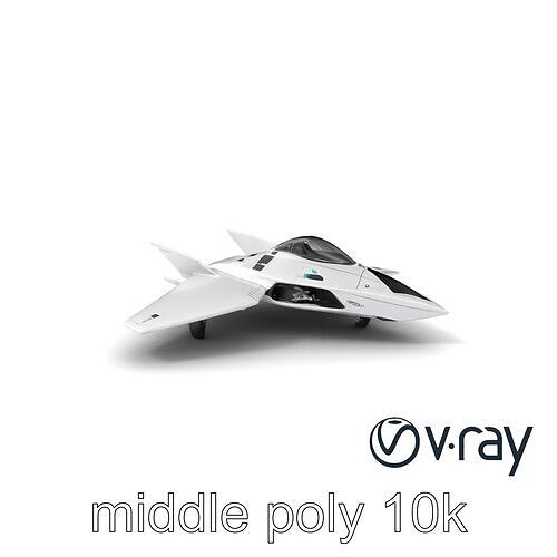 VenomRaptor Stealth Fighter Jet model pack Low-poly 3D model