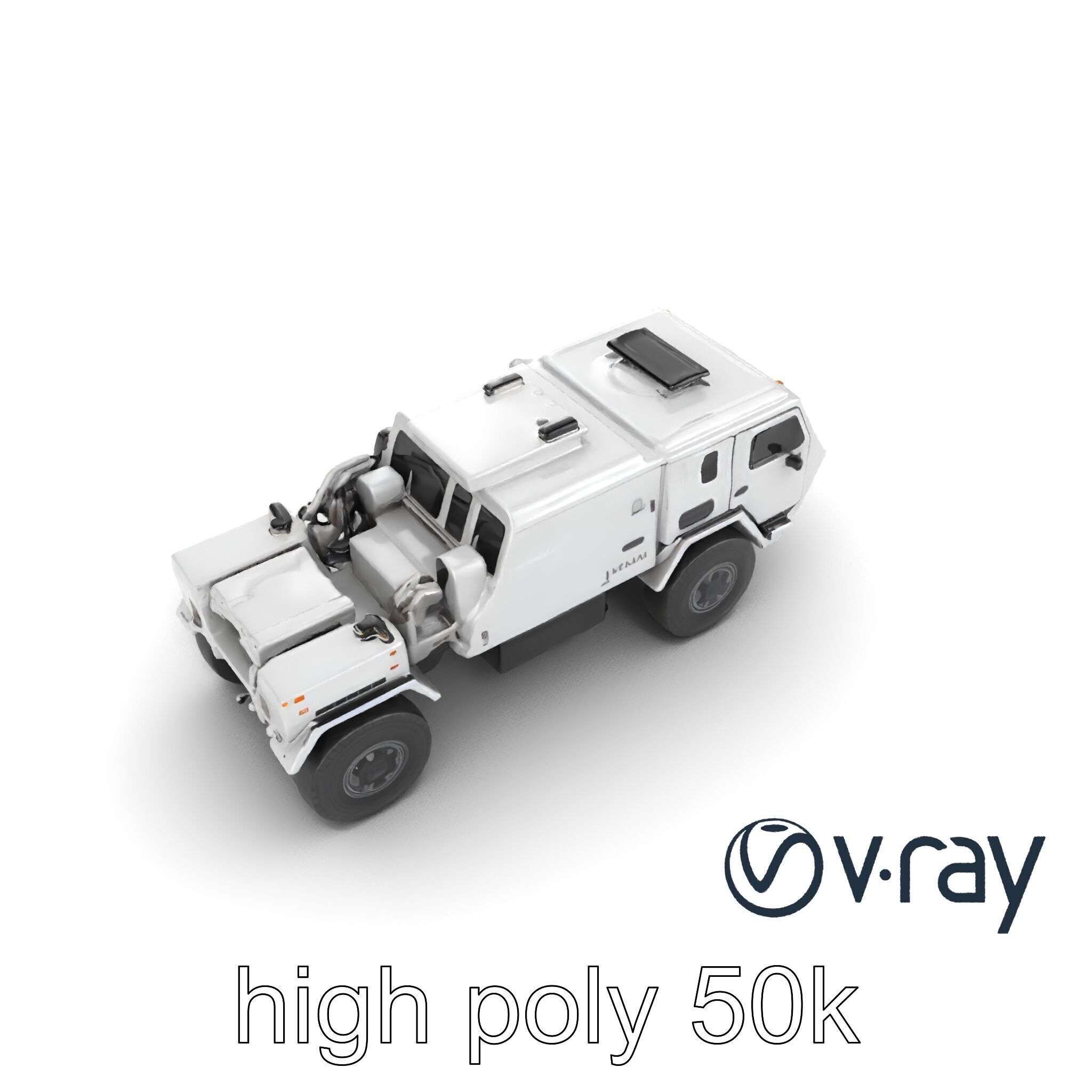 TitanShield Transport Armored Vehicle model pack Low-poly 3D model_31