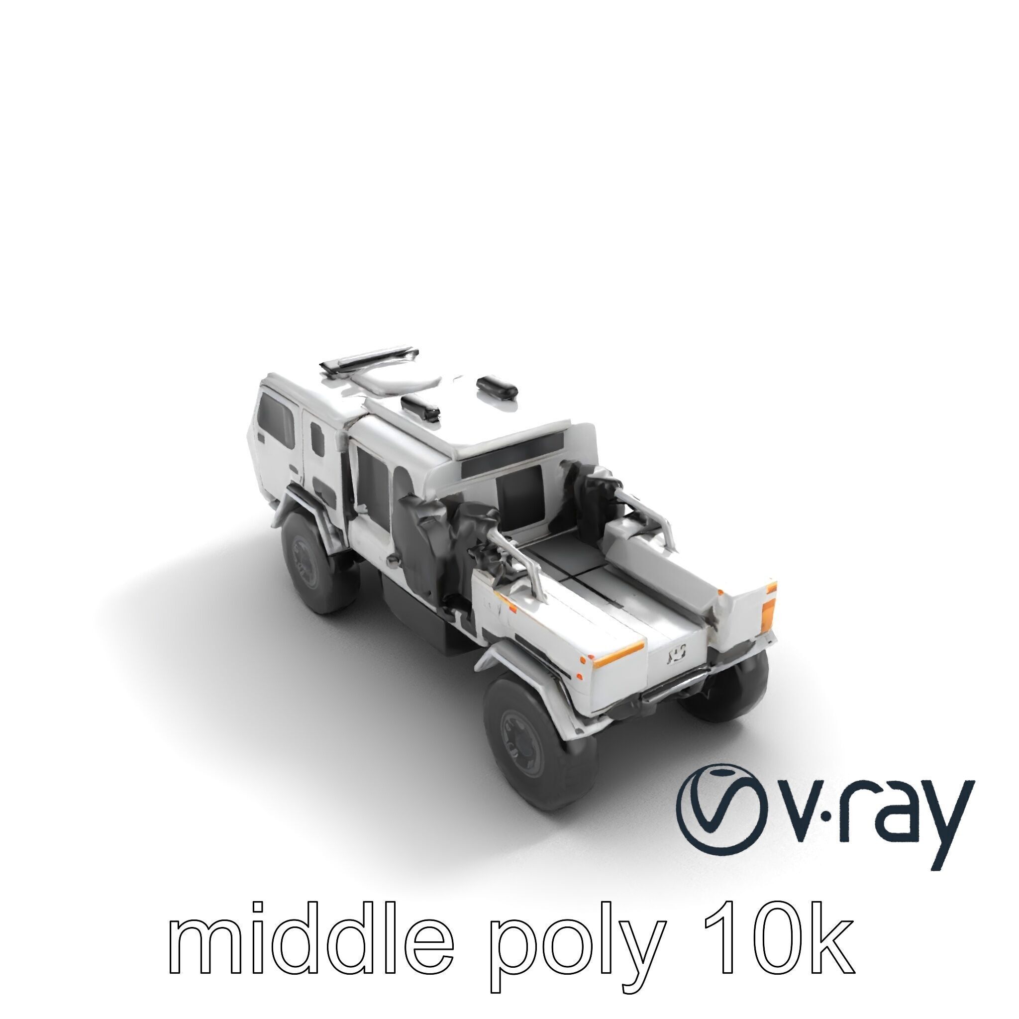 TitanShield Transport Armored Vehicle model pack Low-poly 3D model_8