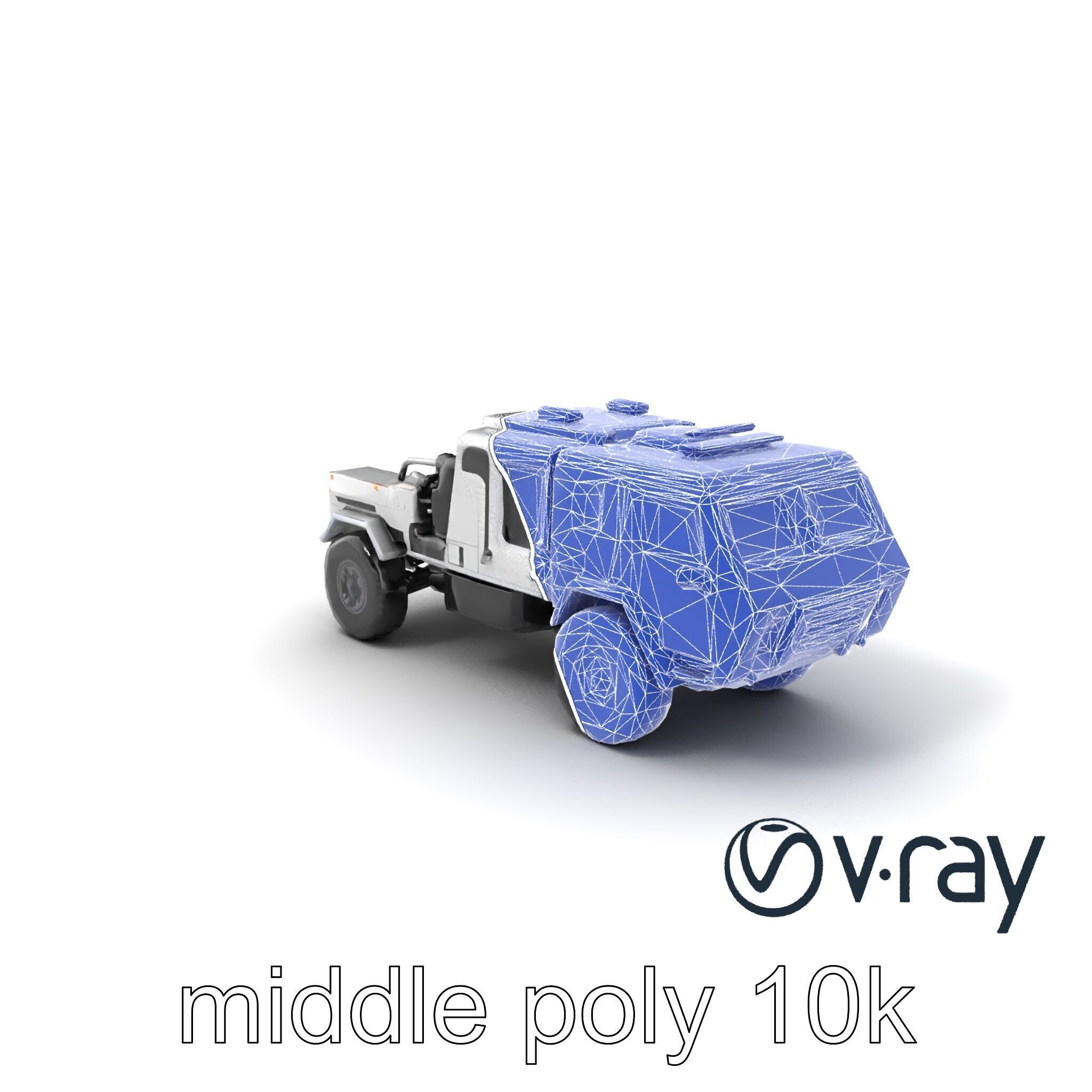 TitanShield Transport Armored Vehicle model pack Low-poly 3D model_5