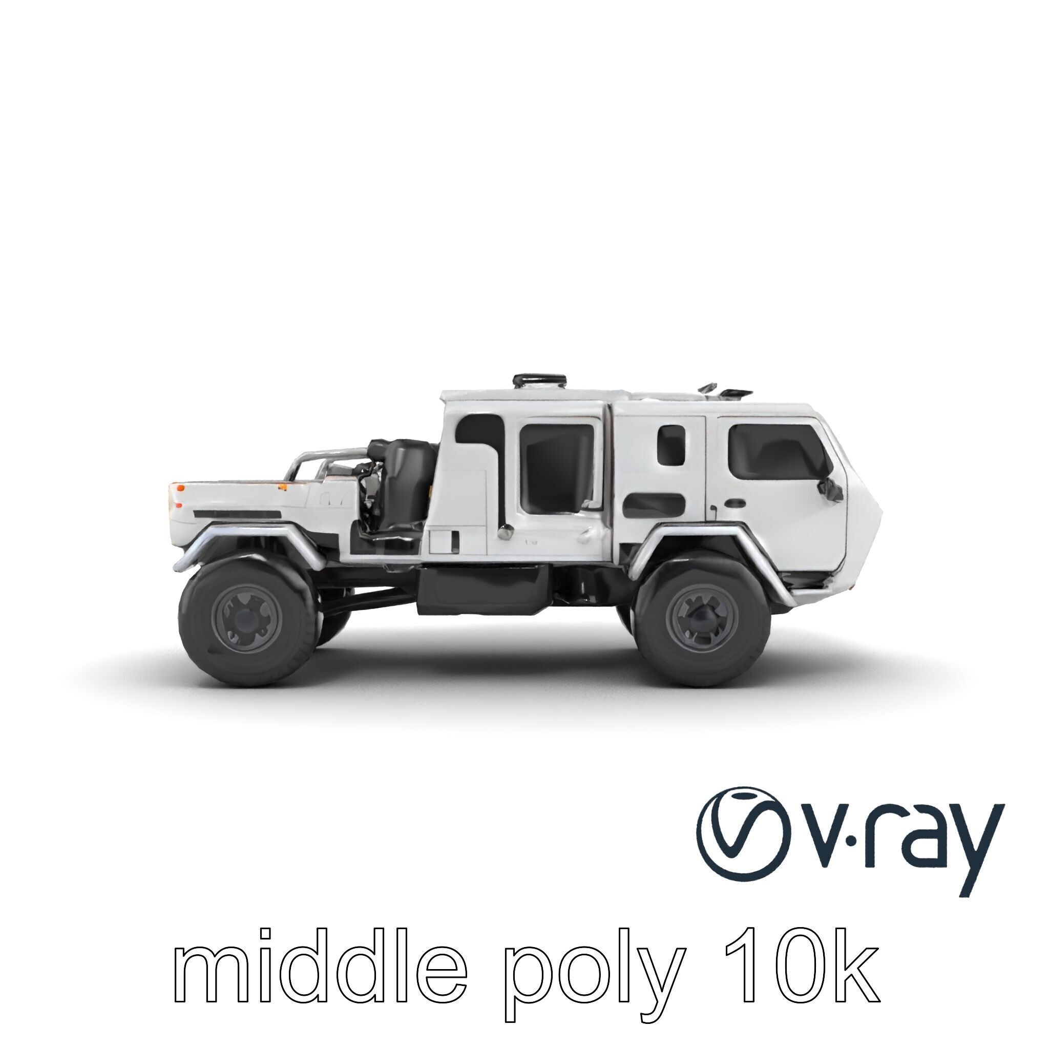 TitanShield Transport Armored Vehicle model pack Low-poly 3D model_24