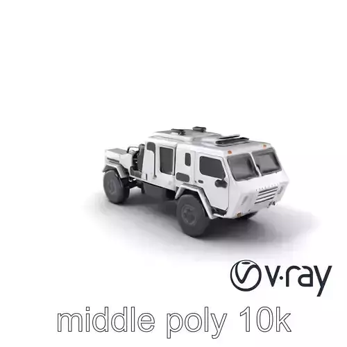 TitanShield Transport Armored Vehicle model pack Low-poly 3D model