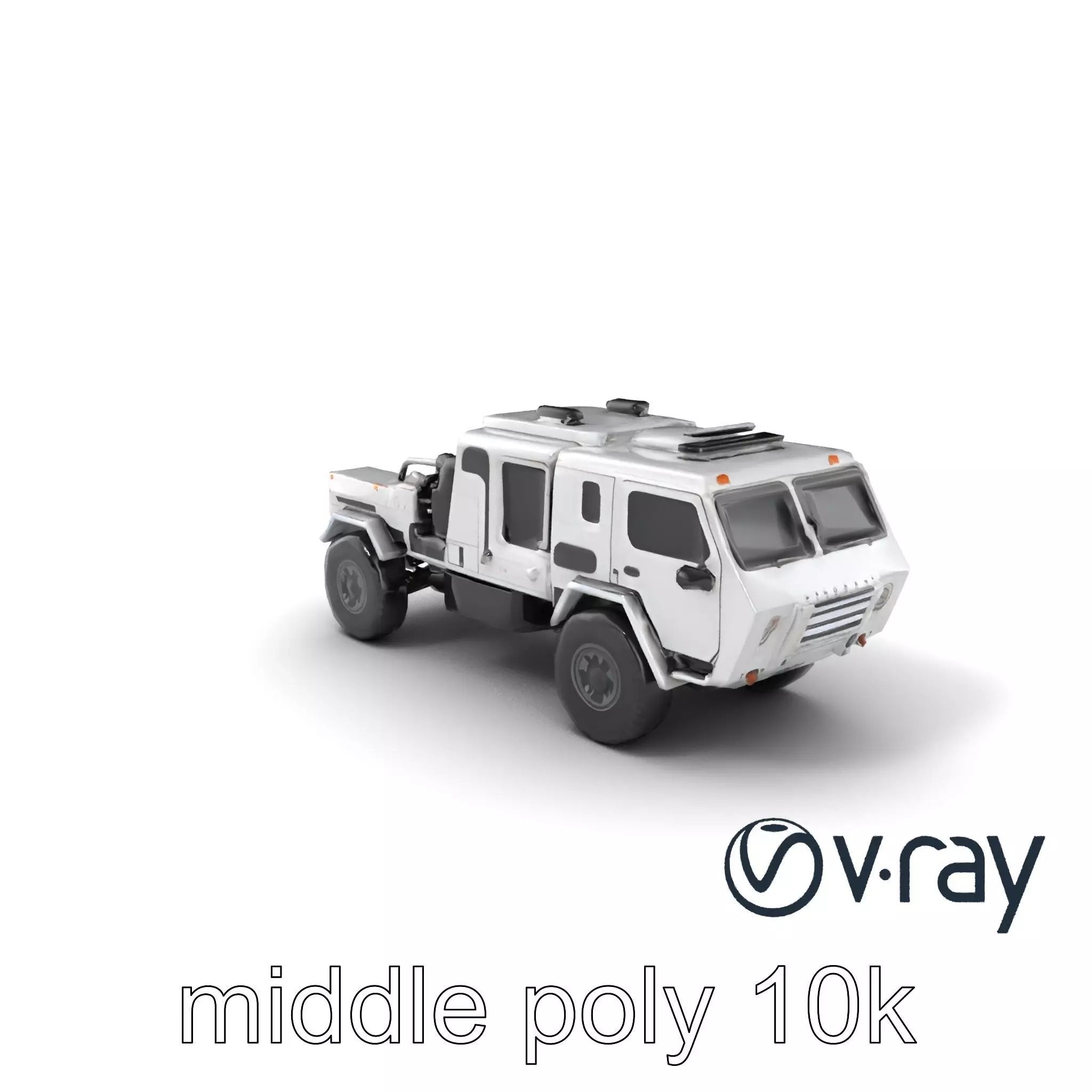 TitanShield Transport Armored Vehicle model pack Low-poly 3D model_0
