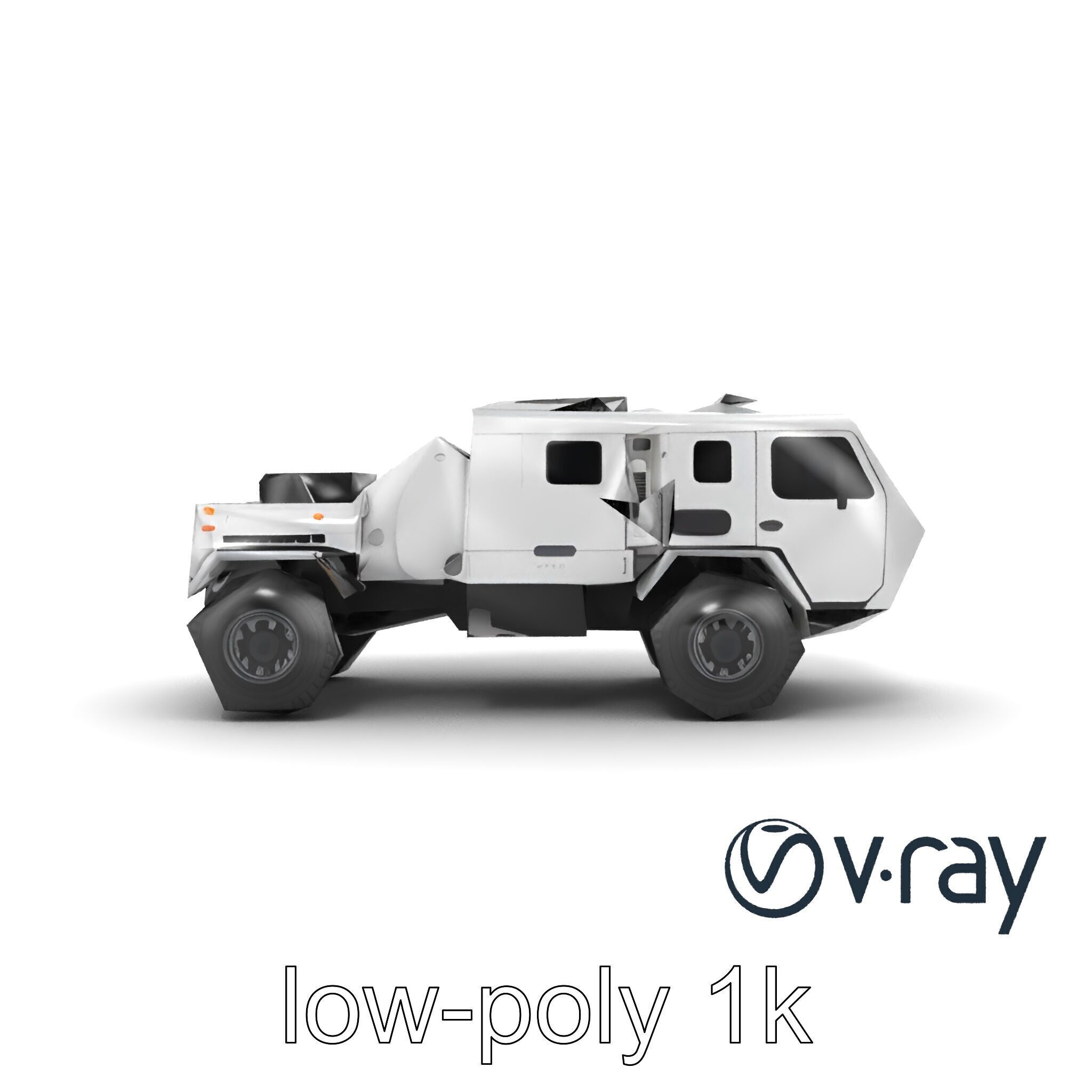 TitanShield Transport Armored Vehicle model pack Low-poly 3D model_13