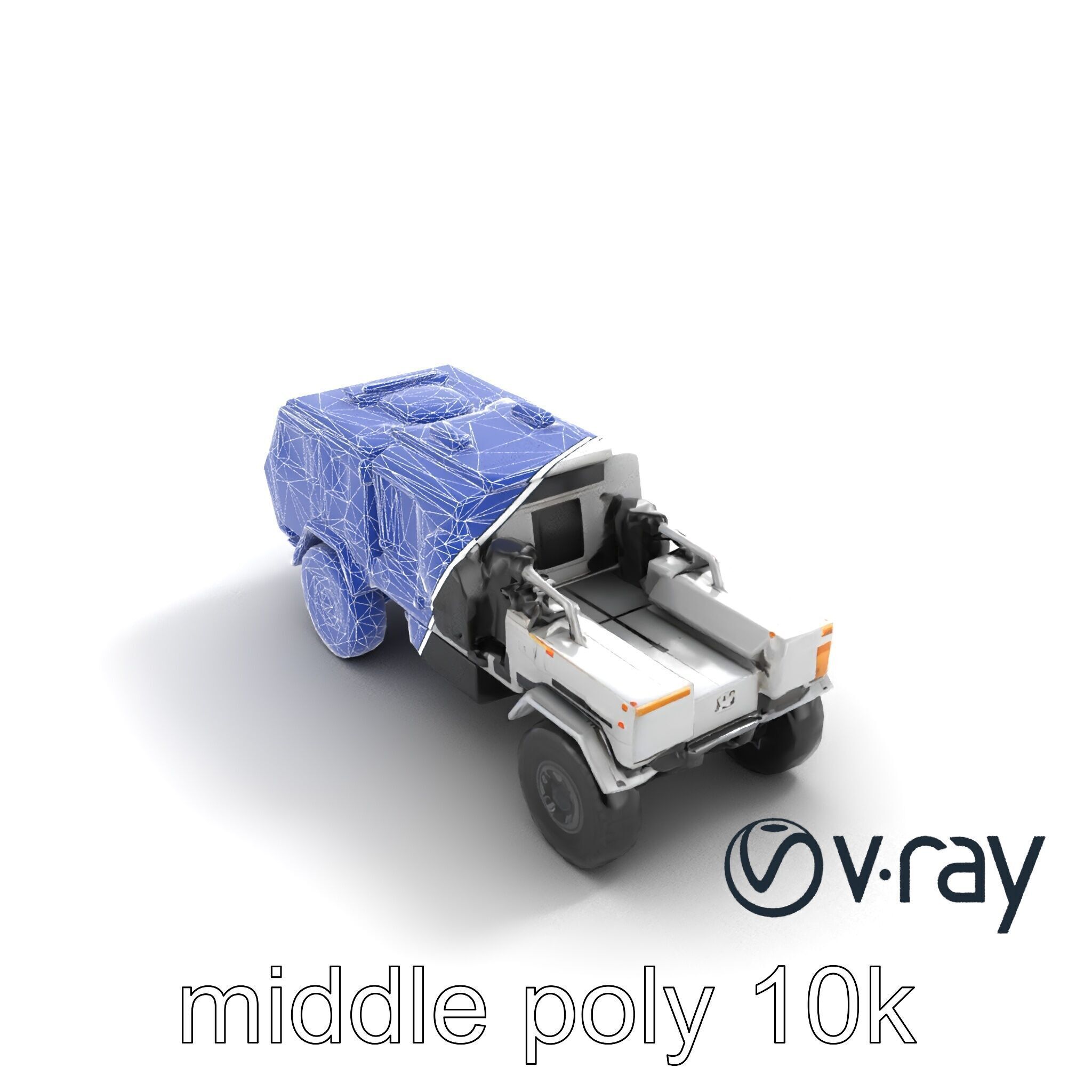 TitanShield Transport Armored Vehicle model pack Low-poly 3D model_11