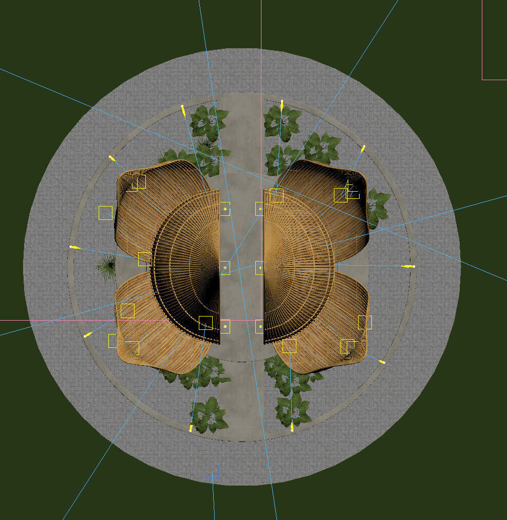 model 3d Bamboo Lotus Pavilion Free 3D model_4