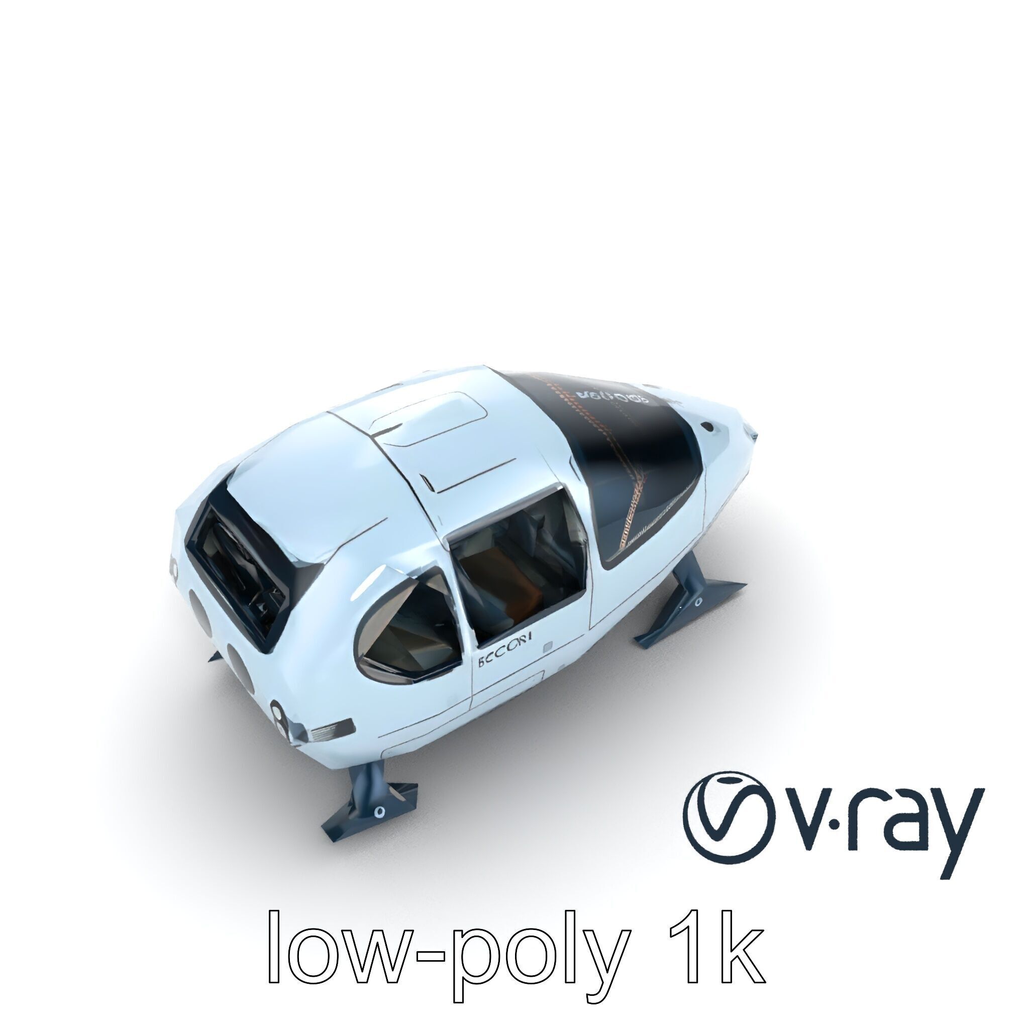 FrostBite Recon Vehicle model pack Low-poly 3D model_9