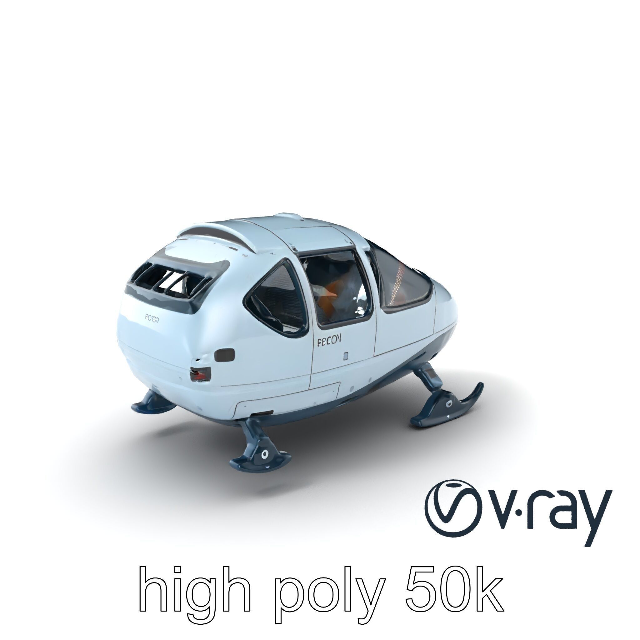 FrostBite Recon Vehicle model pack Low-poly 3D model_7