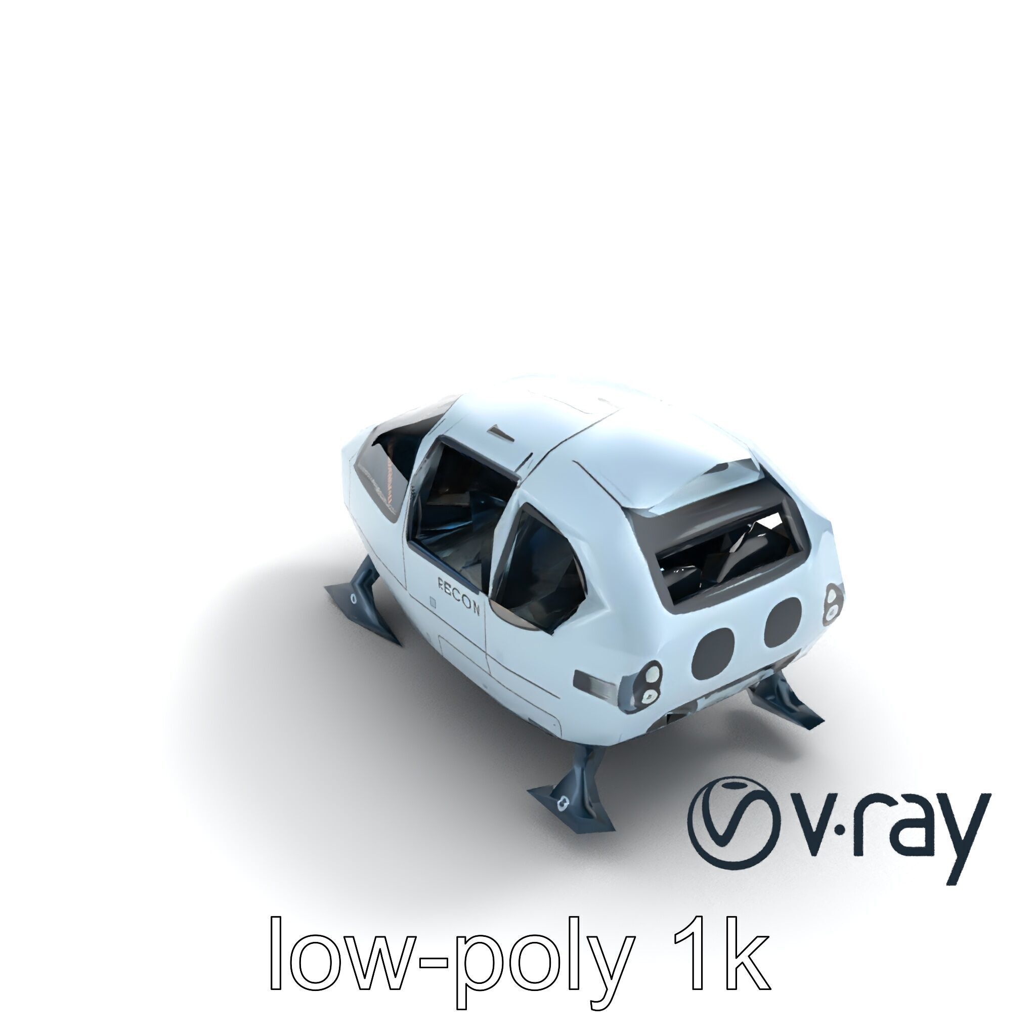 FrostBite Recon Vehicle model pack Low-poly 3D model_6