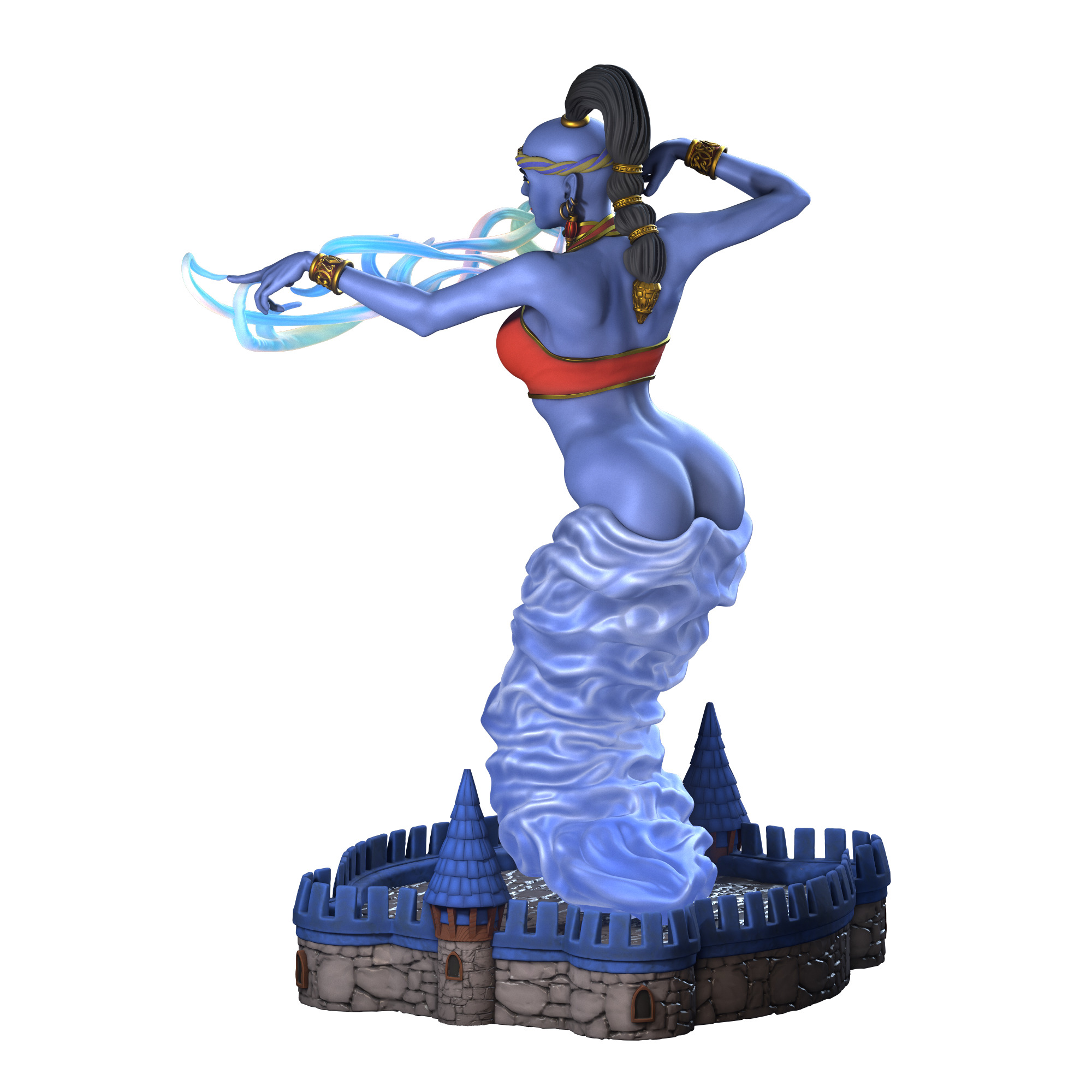 Heroes 3 Female Genie 3D print model_8