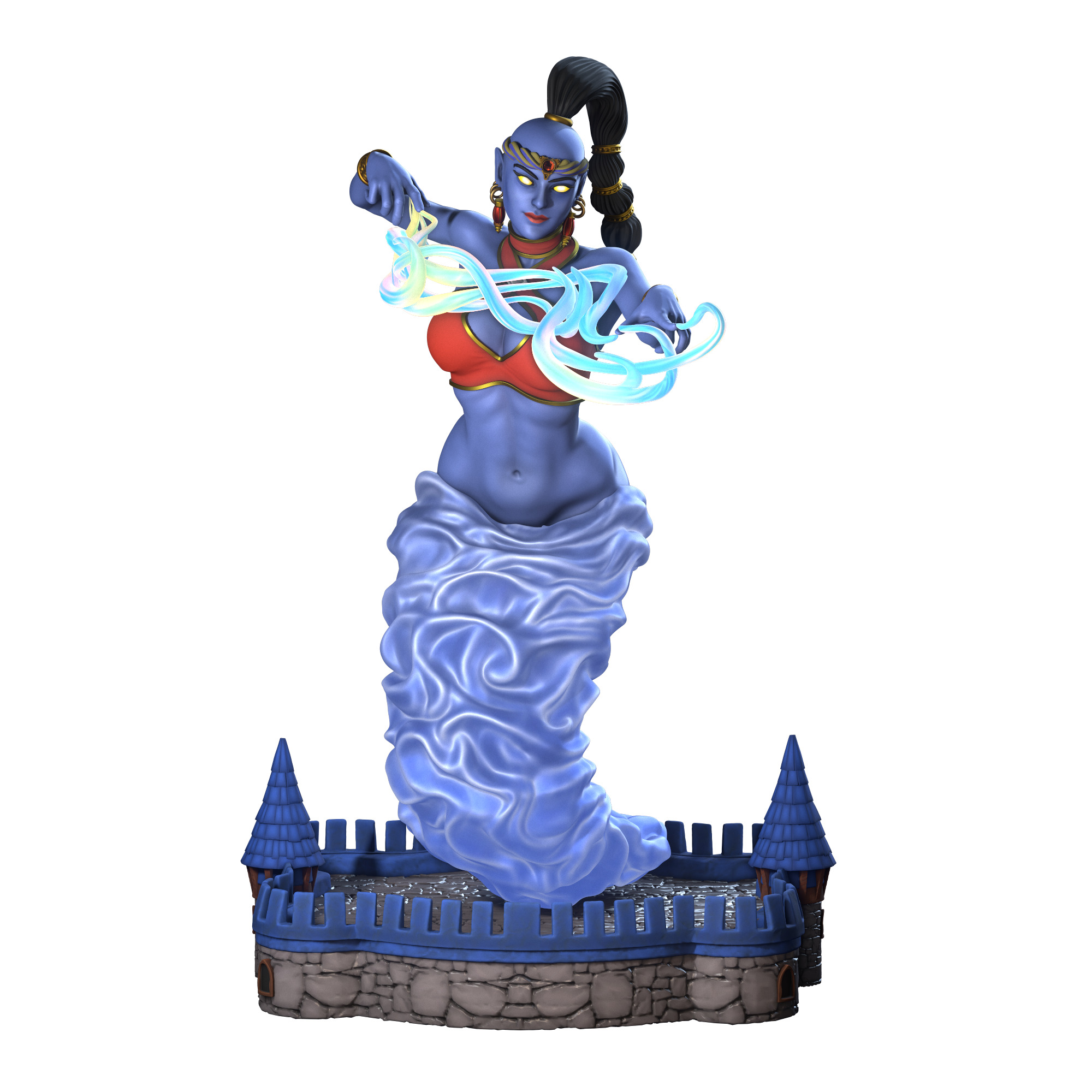 Heroes 3 Female Genie 3D print model_7