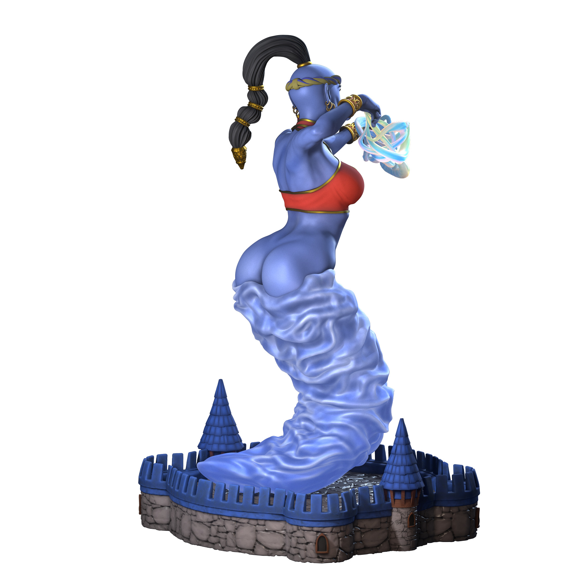 Heroes 3 Female Genie 3D print model_6