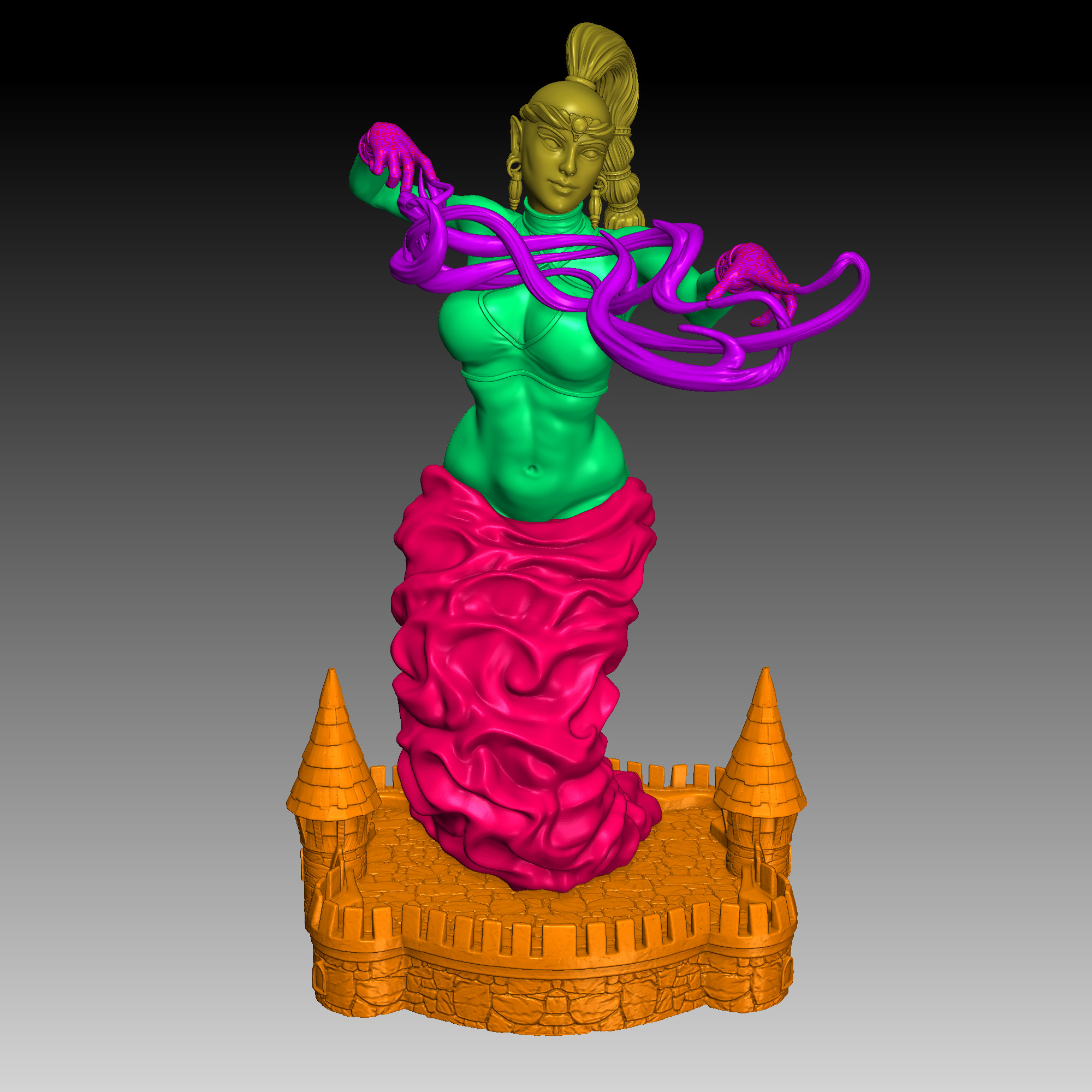Heroes 3 Female Genie 3D print model_3