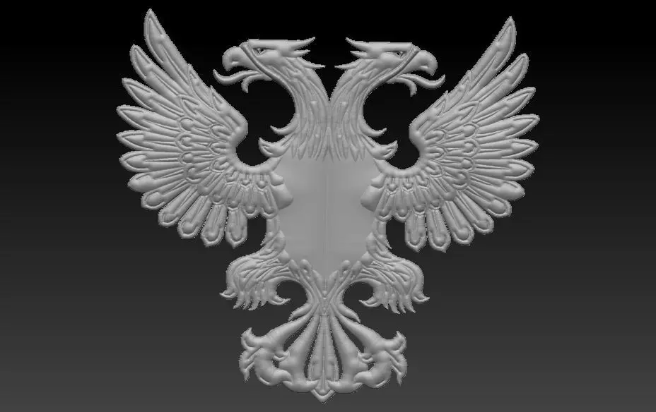 Aquila bicefala 3D model_0