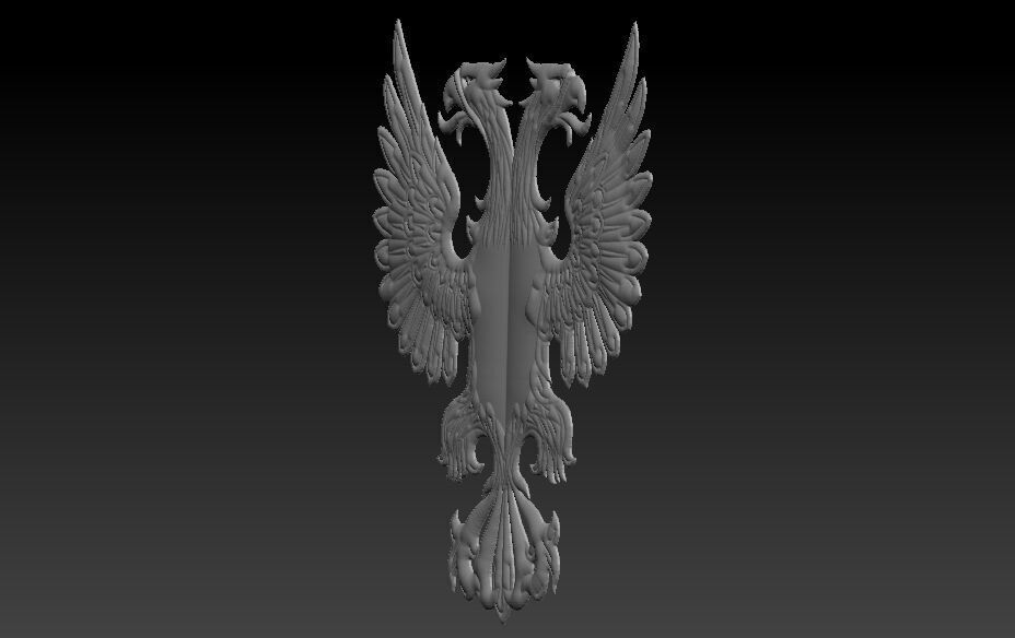 Aquila bicefala 3D model_1