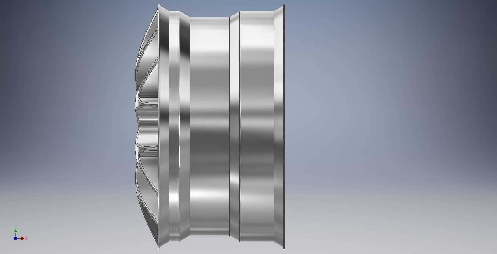 car rim Low-poly 3D model_4