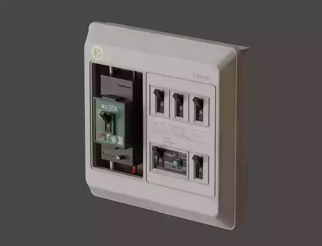 Low-Poly Japanese Retro Distribution Board