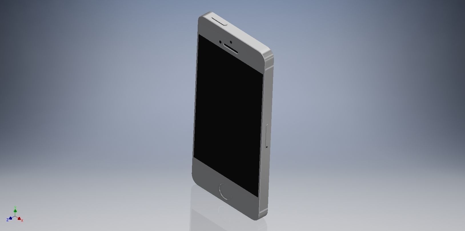 iphone 5 low-poly sony ericsson xperia z Low-poly 3D model_6