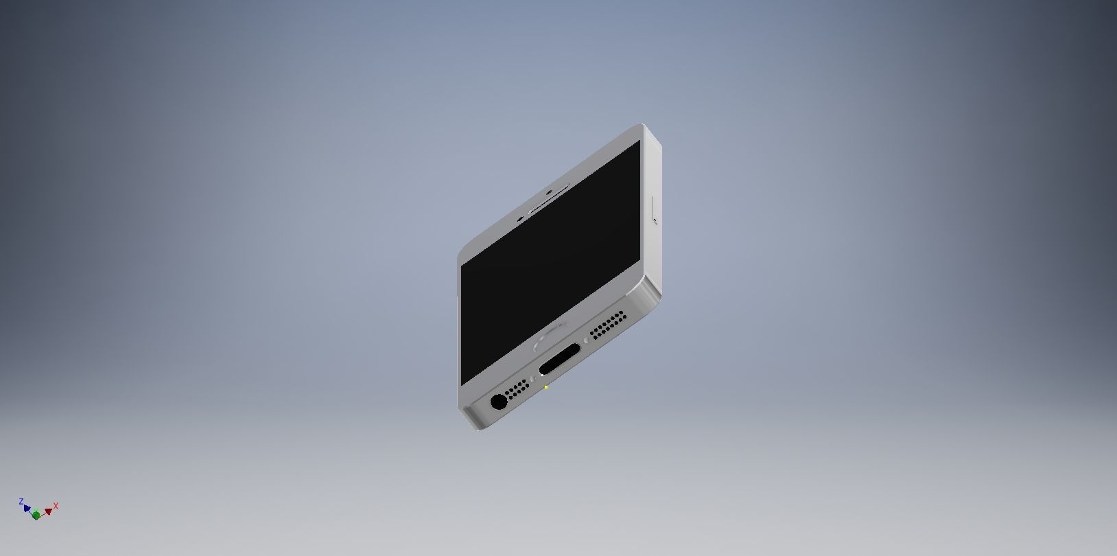 iphone 5 low-poly sony ericsson xperia z Low-poly 3D model_1