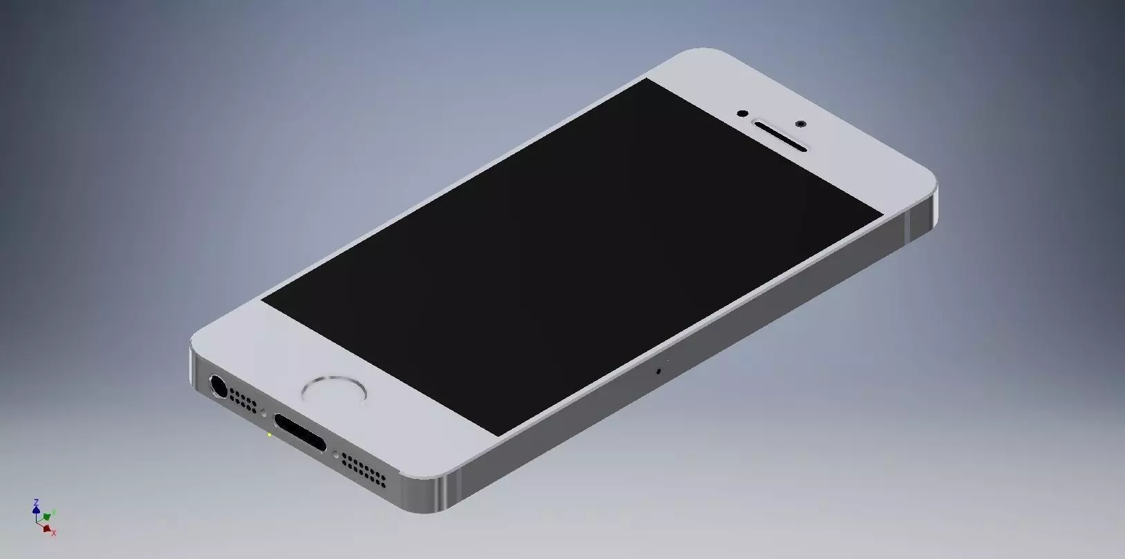 iphone 5 low-poly sony ericsson xperia z Low-poly 3D model_0