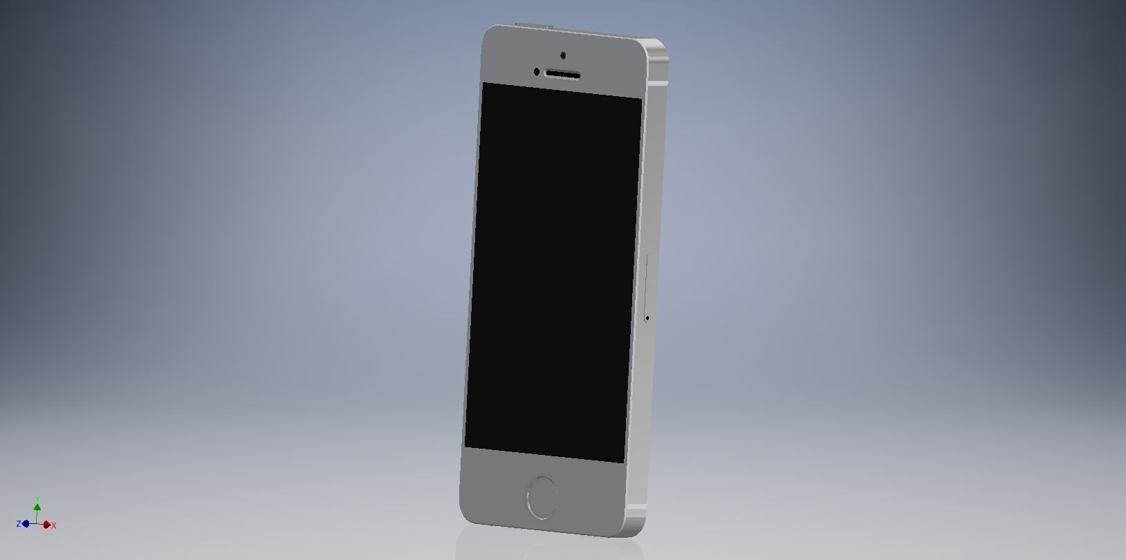 iphone 5 low-poly sony ericsson xperia z Low-poly 3D model_3