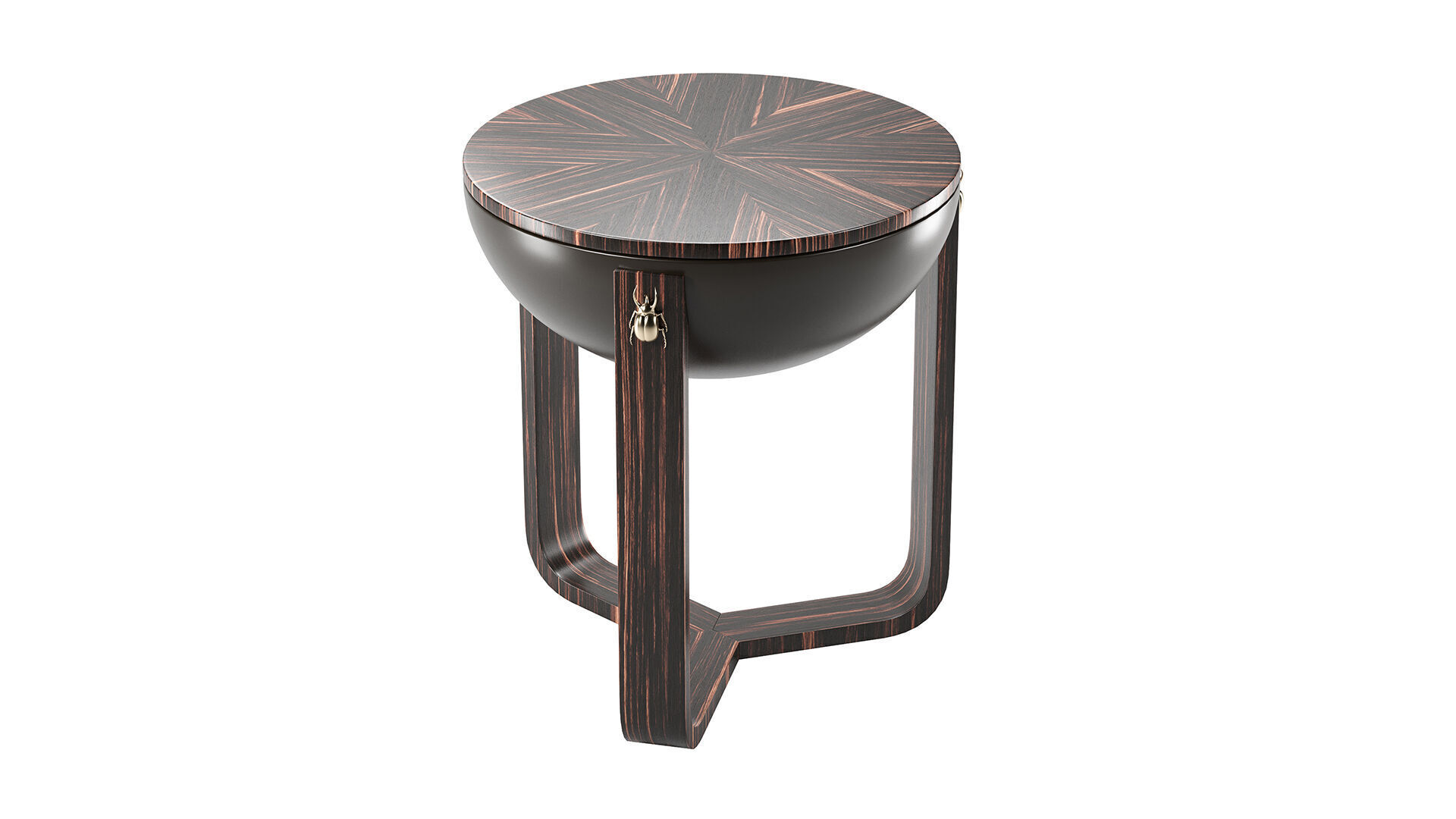 Ethnic Drum Concept Side Table 3D model_7
