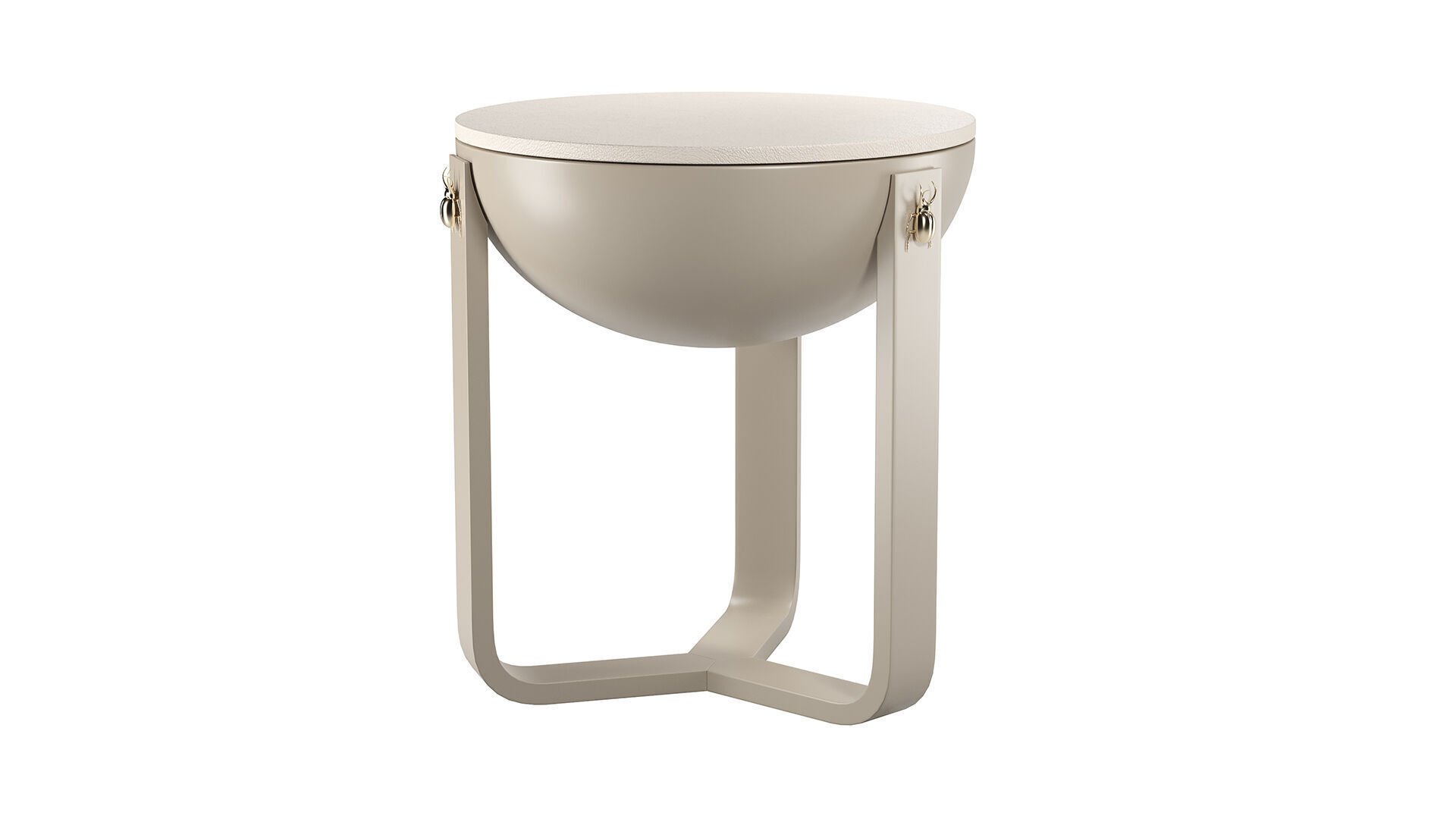 Ethnic Drum Concept Side Table 3D model_5