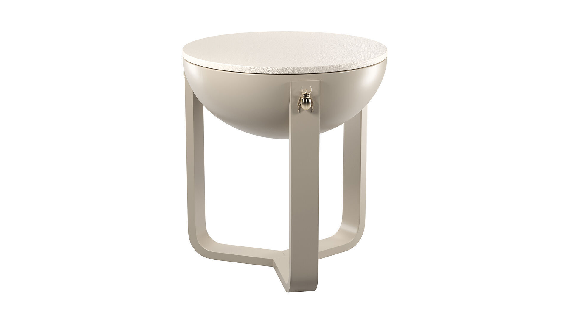 Ethnic Drum Concept Side Table 3D model_2
