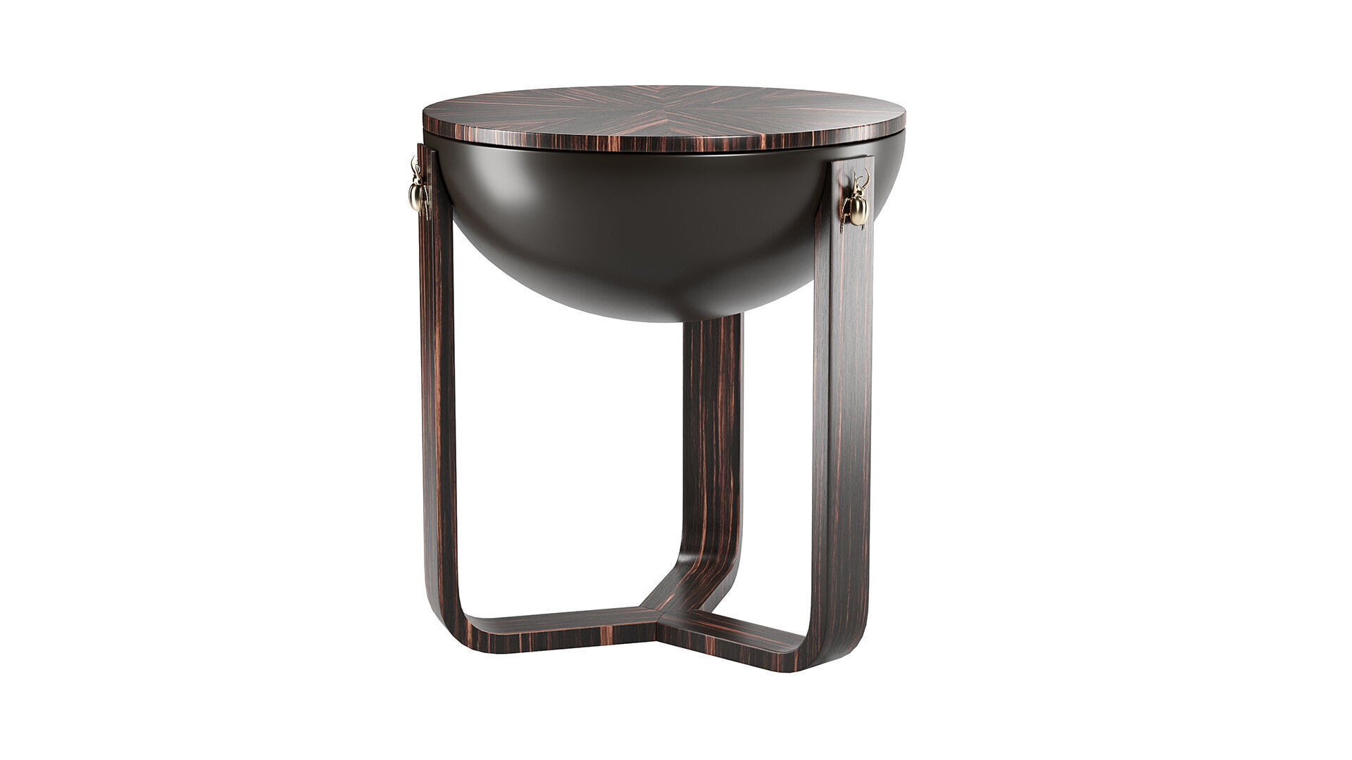 Ethnic Drum Concept Side Table 3D model_4