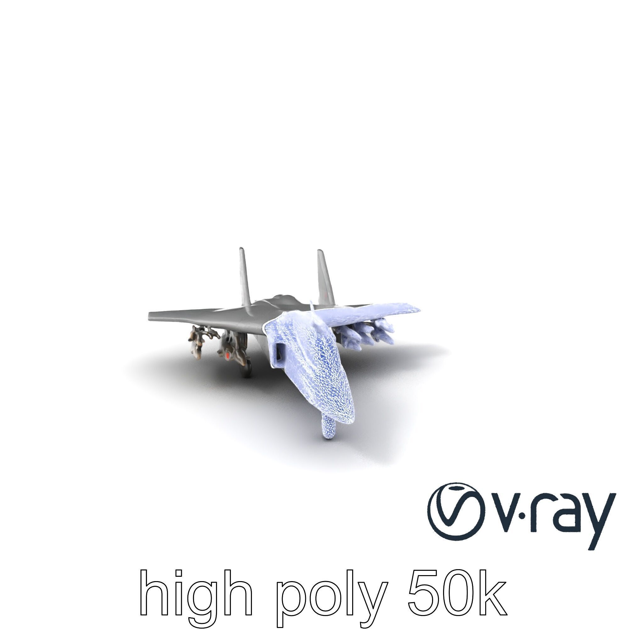 IronFang Bomber Titanium Hull Twin Stabilizers model pack Low-poly 3D model_10