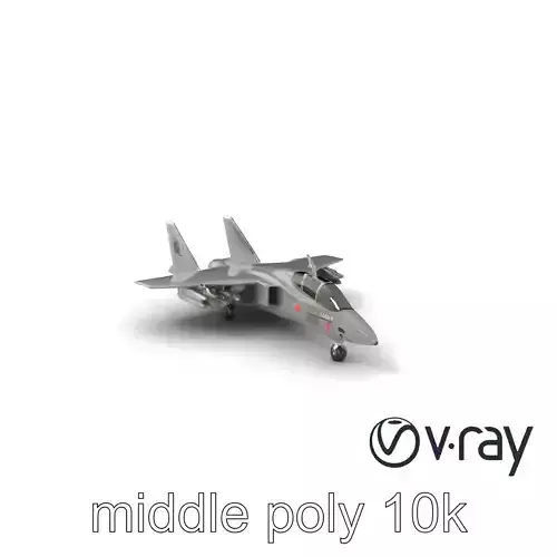 IronFang Bomber Titanium Hull Twin Stabilizers model pack Low-poly 3D model
