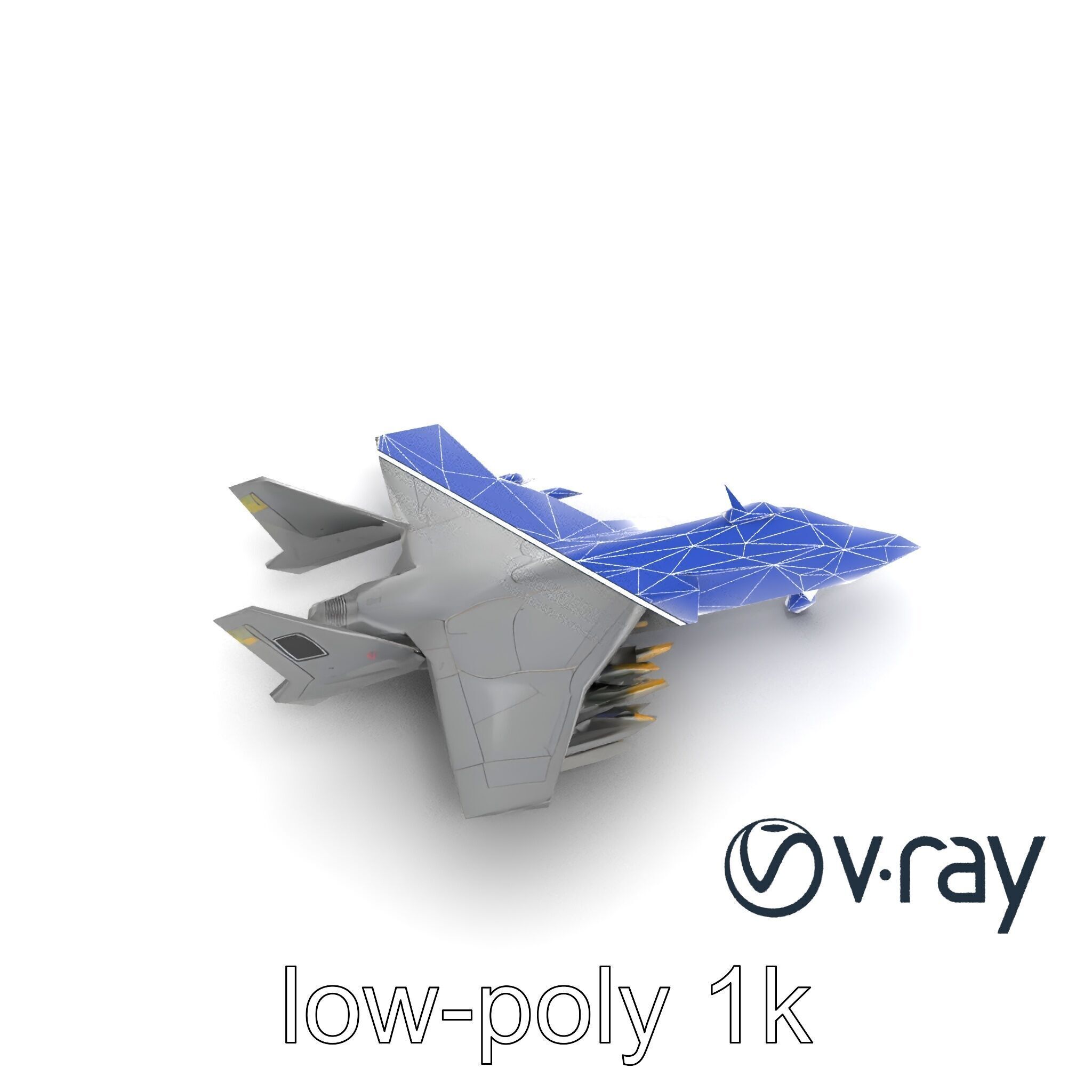 IronFang Bomber Titanium Hull Twin Stabilizers model pack Low-poly 3D model_25