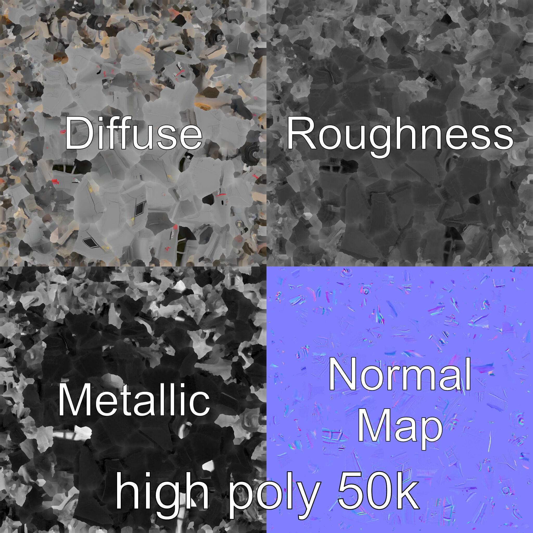 IronFang Bomber Titanium Hull Twin Stabilizers model pack Low-poly 3D model_2