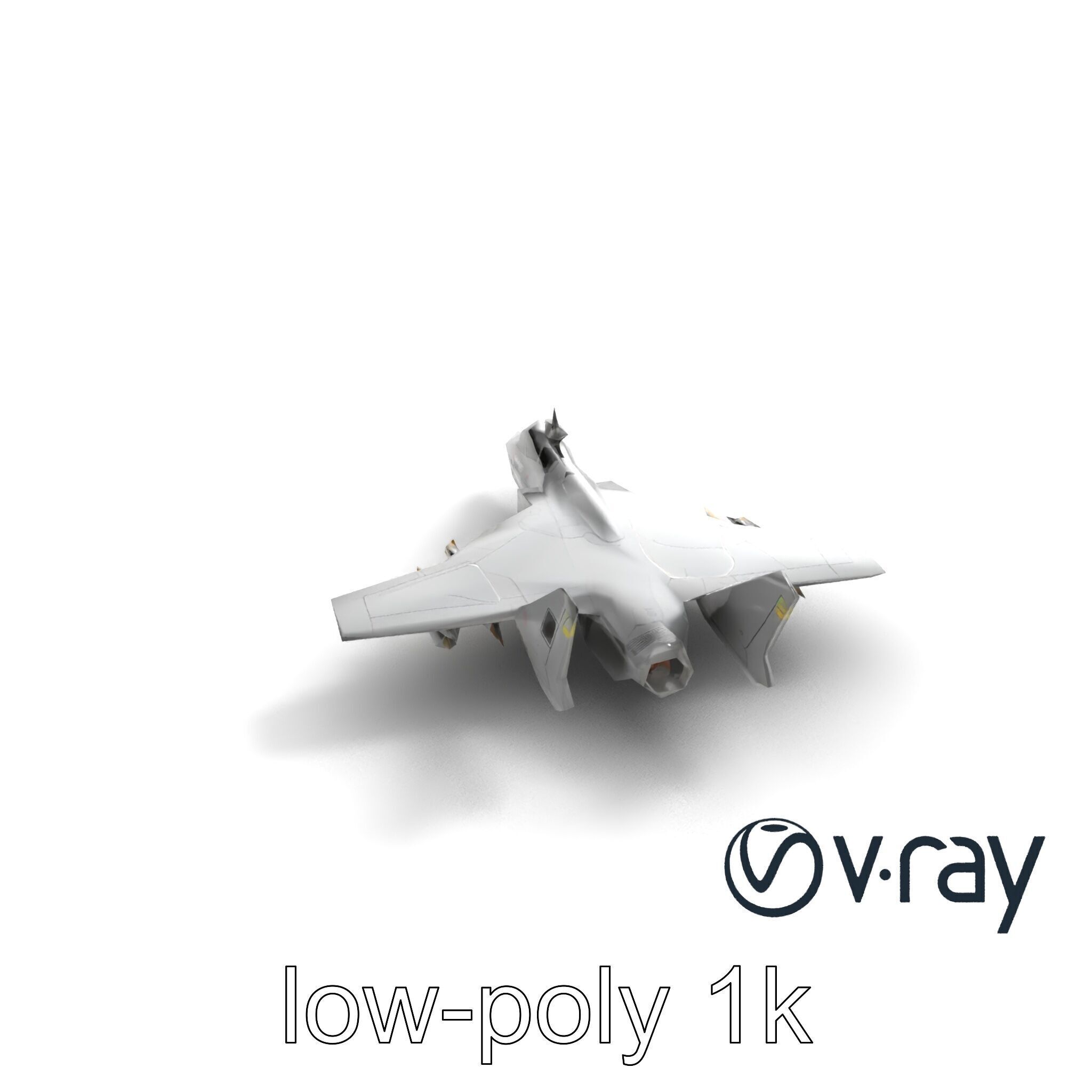 IronFang Bomber Titanium Hull Twin Stabilizers model pack Low-poly 3D model_9