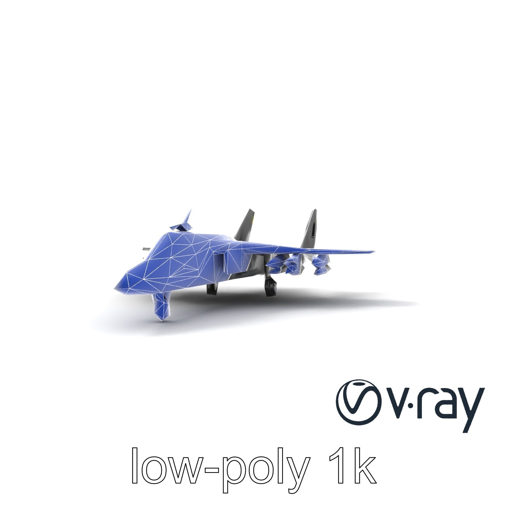 IronFang Bomber Titanium Hull Twin Stabilizers model pack Low-poly 3D model_26
