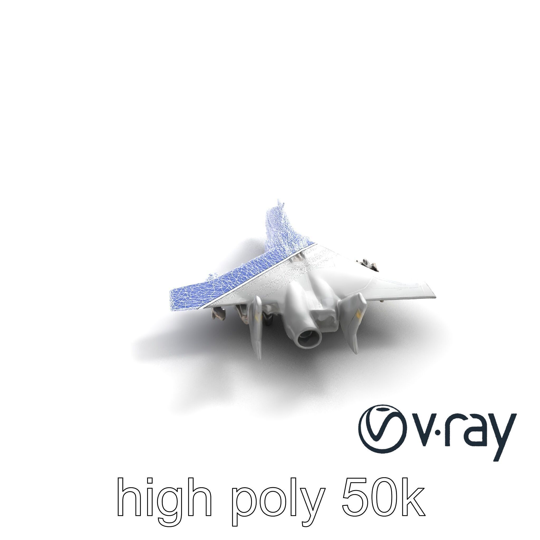 IronFang Bomber Titanium Hull Twin Stabilizers model pack Low-poly 3D model_32