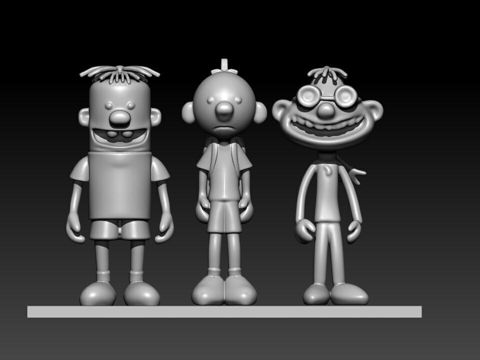 Diary of a Wimpy Kid - Greg Rowley Fregley - 3d print 3D print model_1