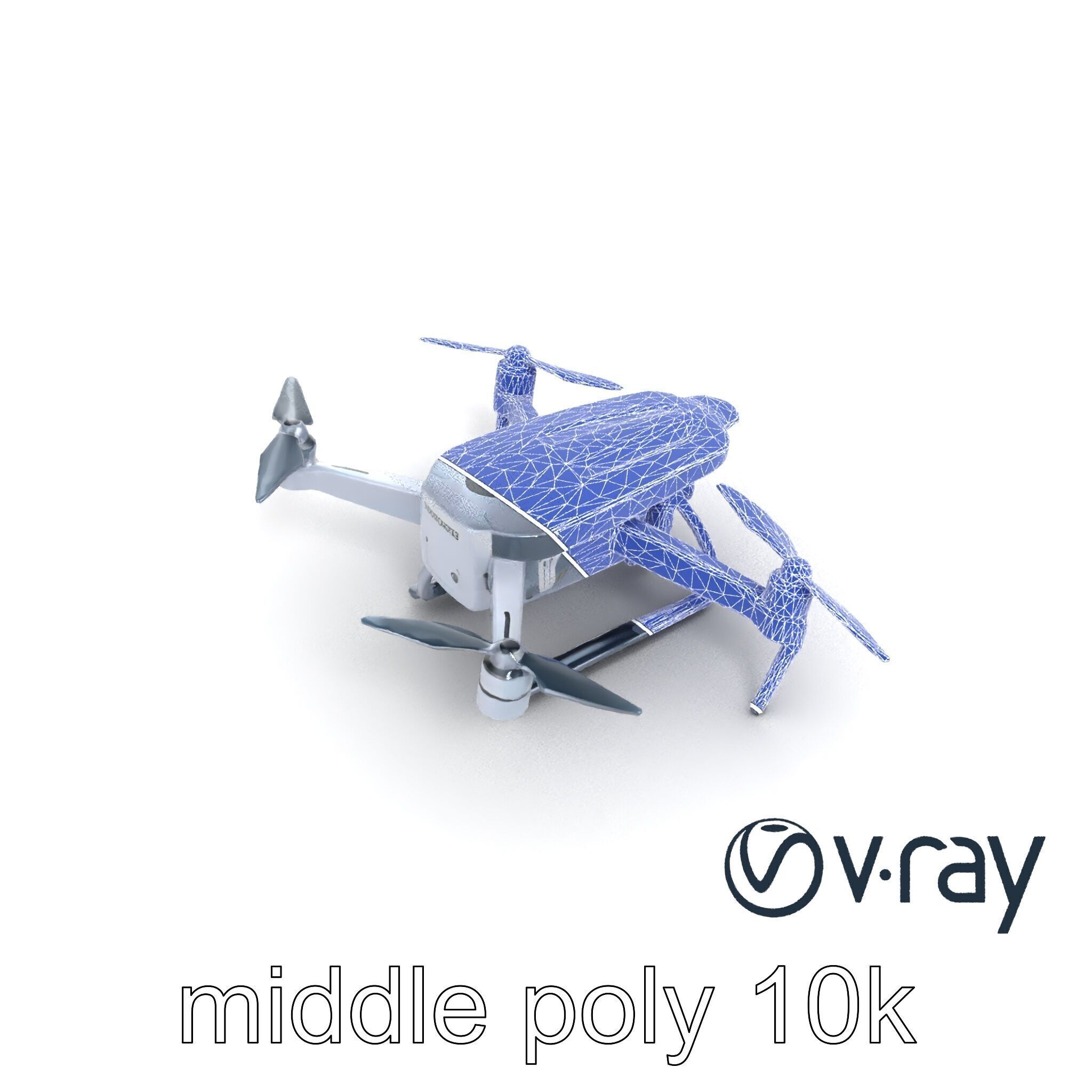 PhantomStrike Drone AI Technology model pack Low-poly 3D model_26