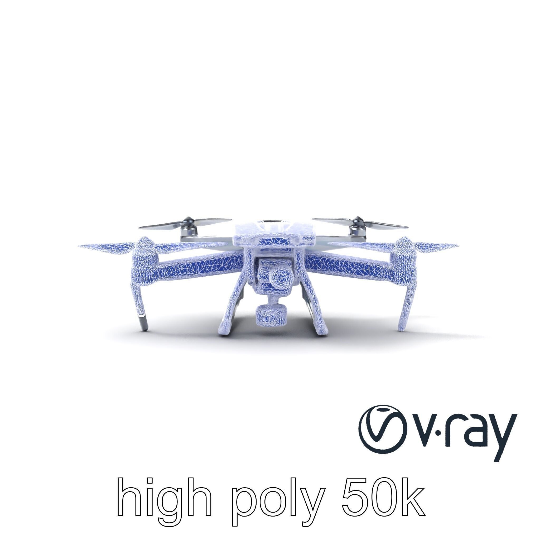 PhantomStrike Drone AI Technology model pack Low-poly 3D model_30