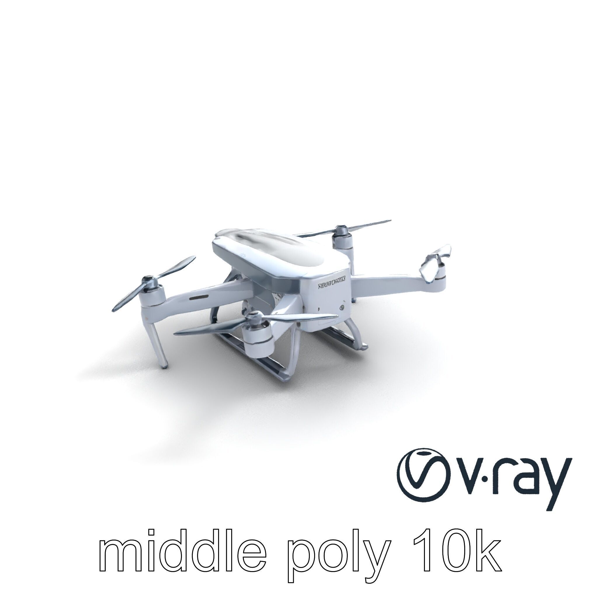 PhantomStrike Drone AI Technology model pack Low-poly 3D model_8