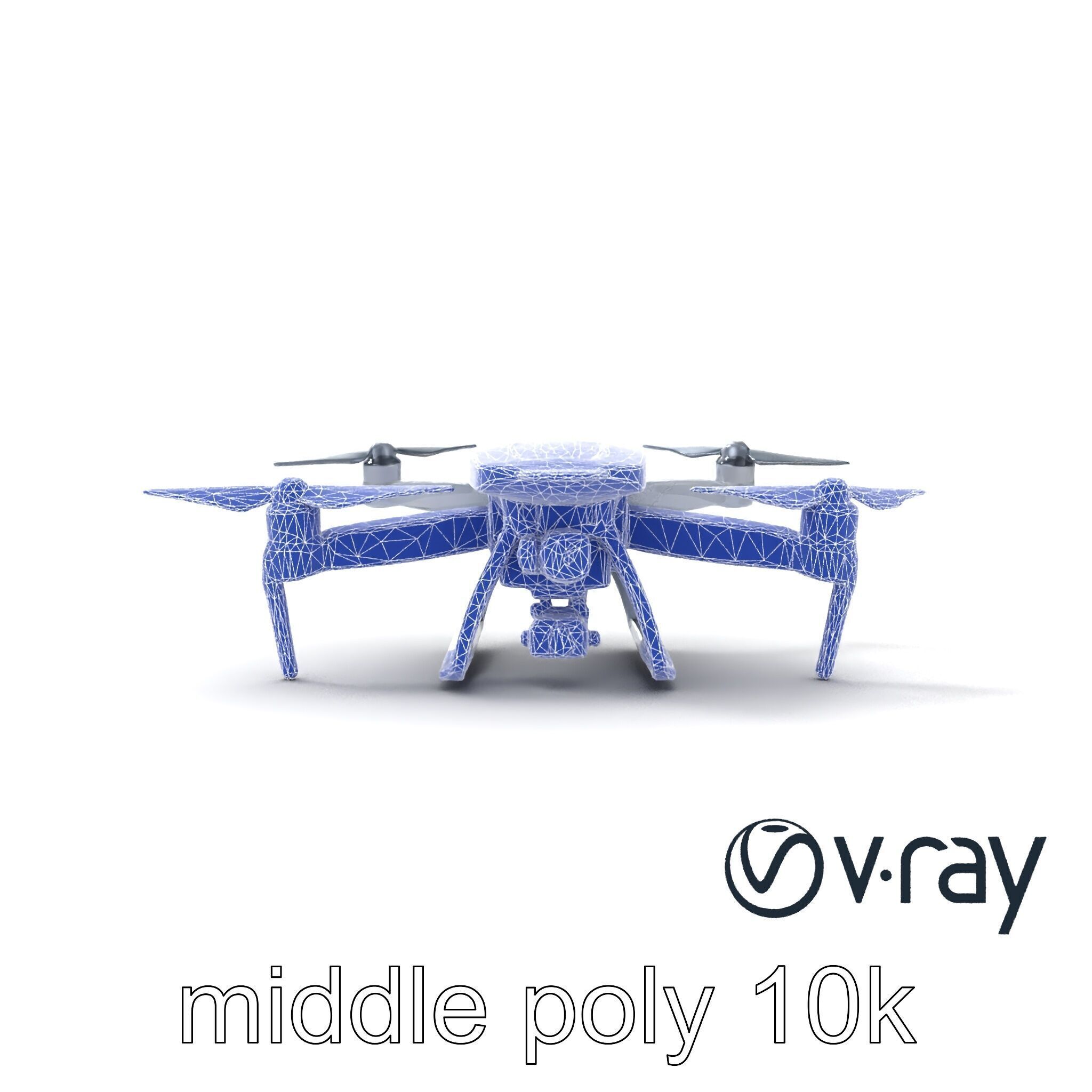 PhantomStrike Drone AI Technology model pack Low-poly 3D model_17